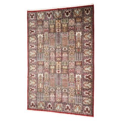 GRANDE TAPPETO MULTICOLORE 283 X 183CM TESSUTO A MANO / CARPET FLORAL TREE LOOK