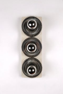 Large 3 spring wall light by Philippe Rogier for Oxar, France, 1970s