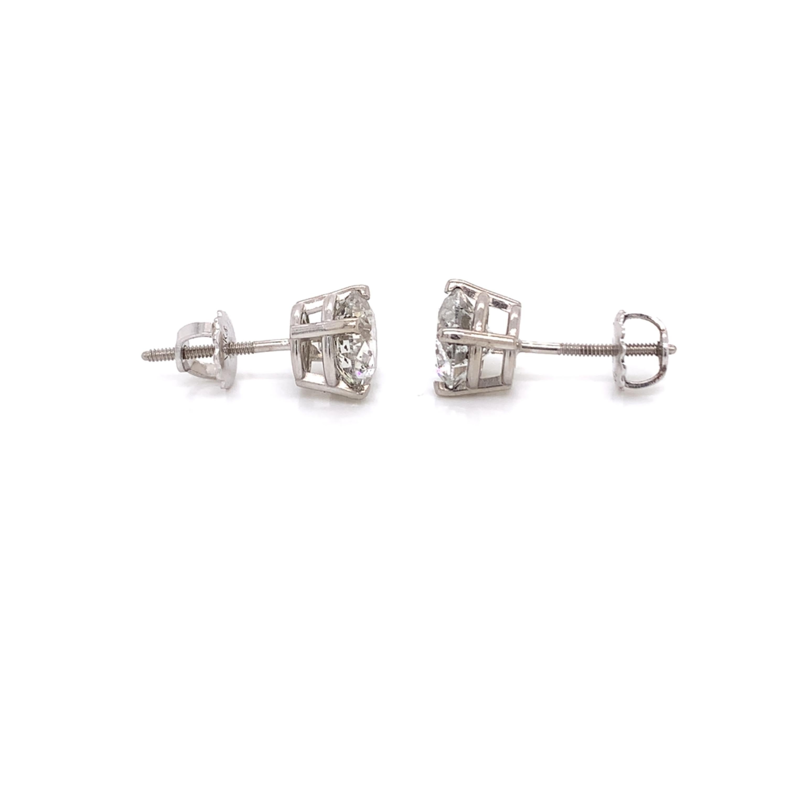 3 carat diamond earrings