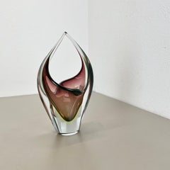 Large 30cm 1.9kg Glass element bowl by Flavio Poli Attrib., Murano, Italy, 1970s