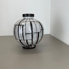 Große brutalistische 30cm Keramikvase FAT LAVA Carstens Tönnieshof, Deutschland, 1970er Jahre