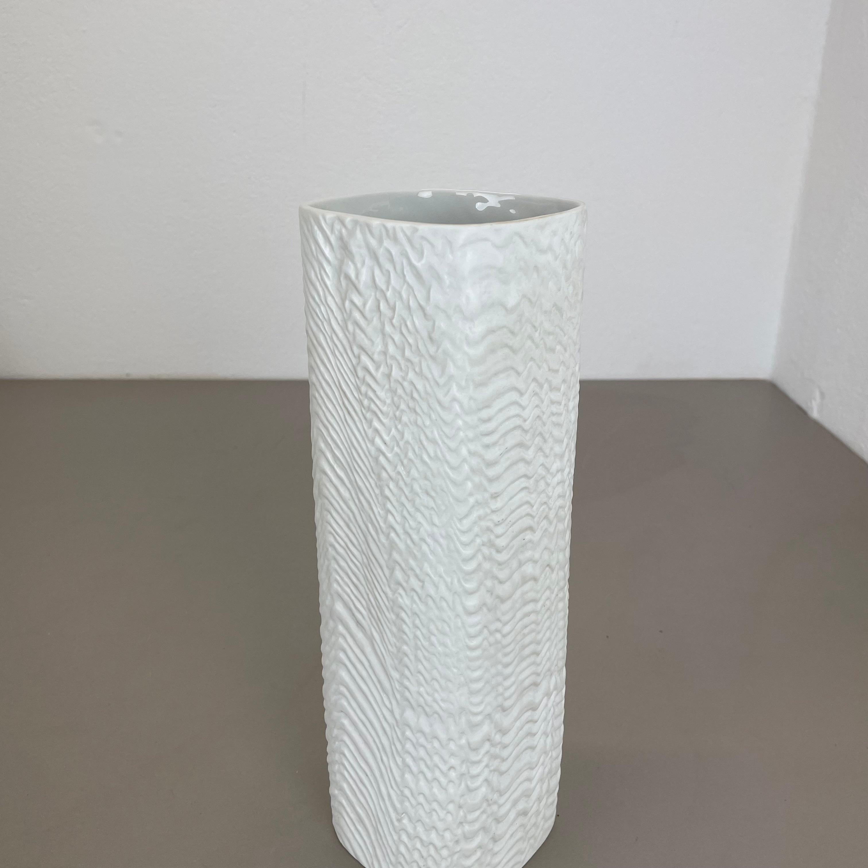 Grande vaso OP Art Vase di 30 cm Vaso in porcellana di Martin Freyer per Rosenthal, Germania in vendita 3