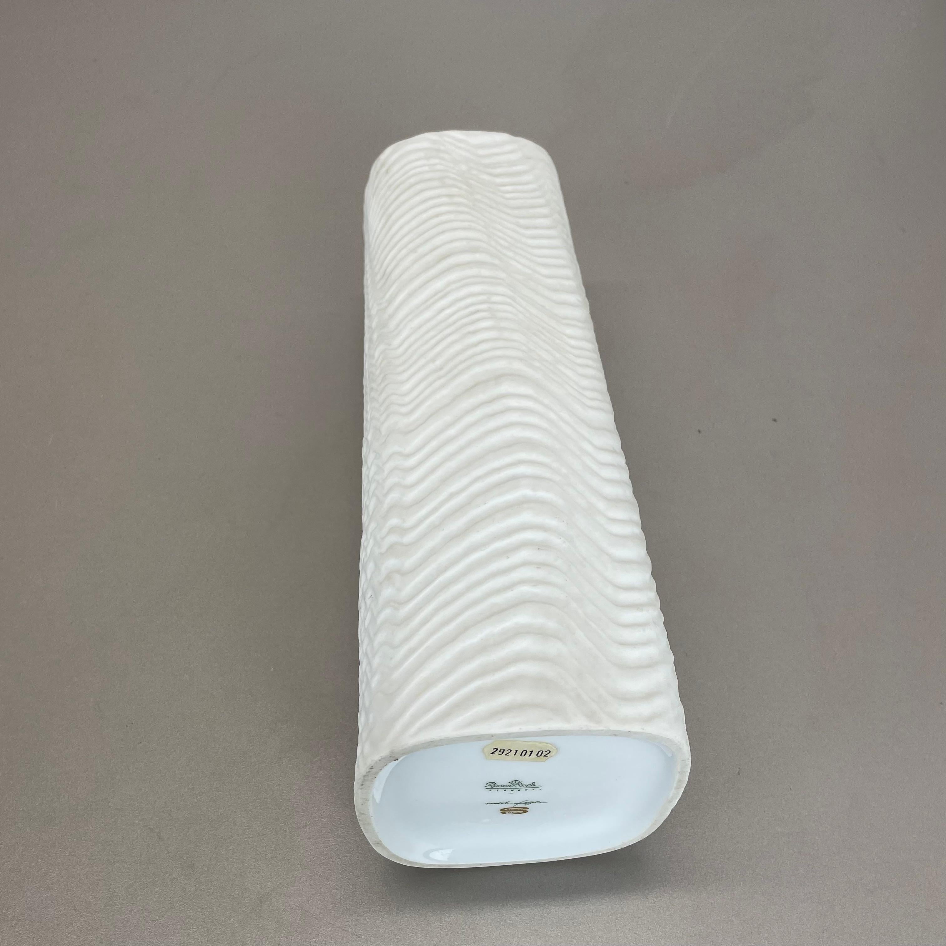 Grande vaso OP Art Vase di 30 cm Vaso in porcellana di Martin Freyer per Rosenthal, Germania in vendita 8