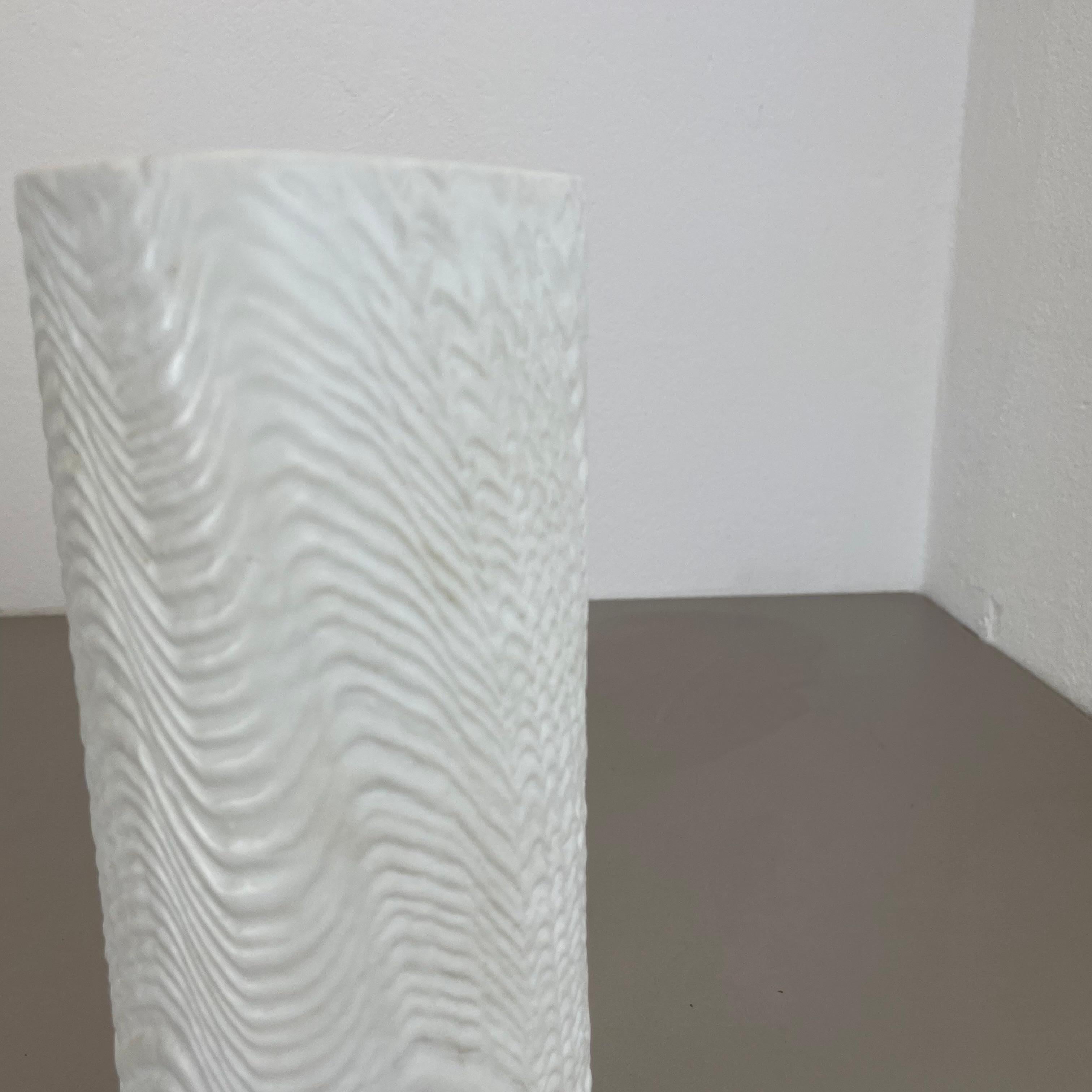 Vetro Grande vaso OP Art Vase di 30 cm Vaso in porcellana di Martin Freyer per Rosenthal, Germania in vendita