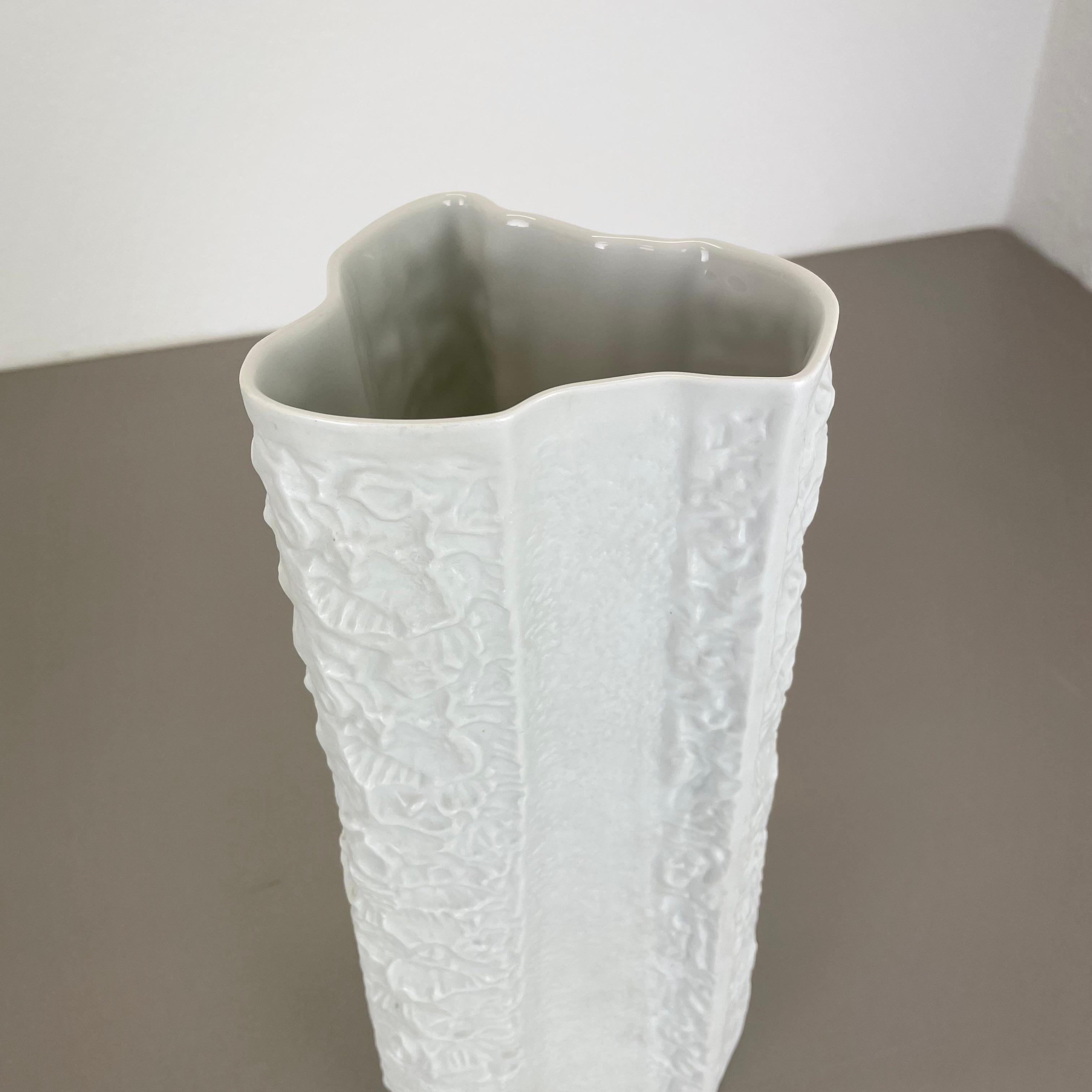 Grand vase Op Art de 31 cm Heinrich Fuchs pour Hutschenreuther, Allemagne, 1970 en vente 4