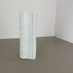 Grande vaso Op Art di 31 cm Vaso Heinrich Fuchs per Hutschenreuther, Germania, anni '70