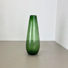large 33cm Murano Glass Bullicante Bubble "Green" Vase Element, Italy, 1970s