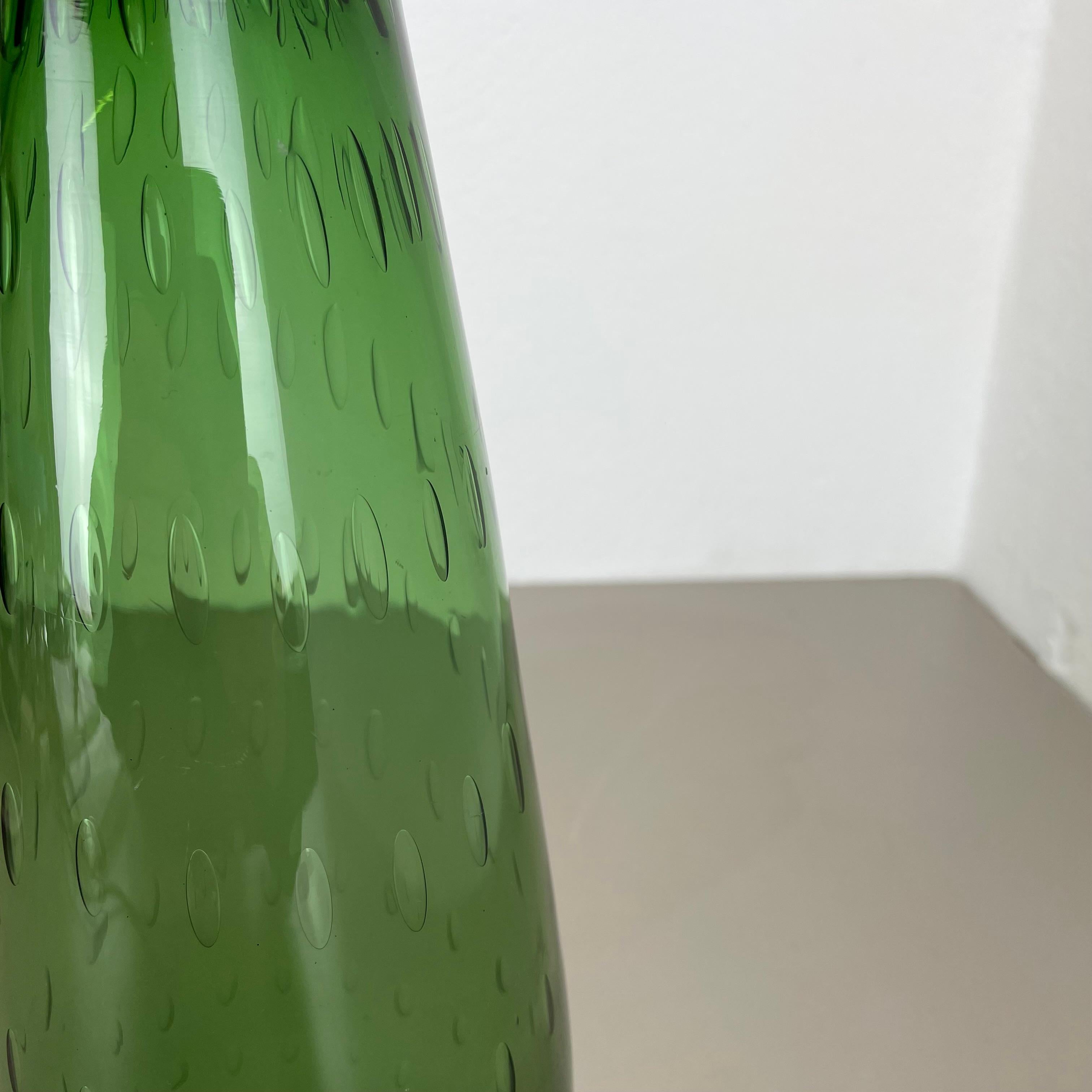 20th Century large 33cm Murano Glass Bullicante Bubble 