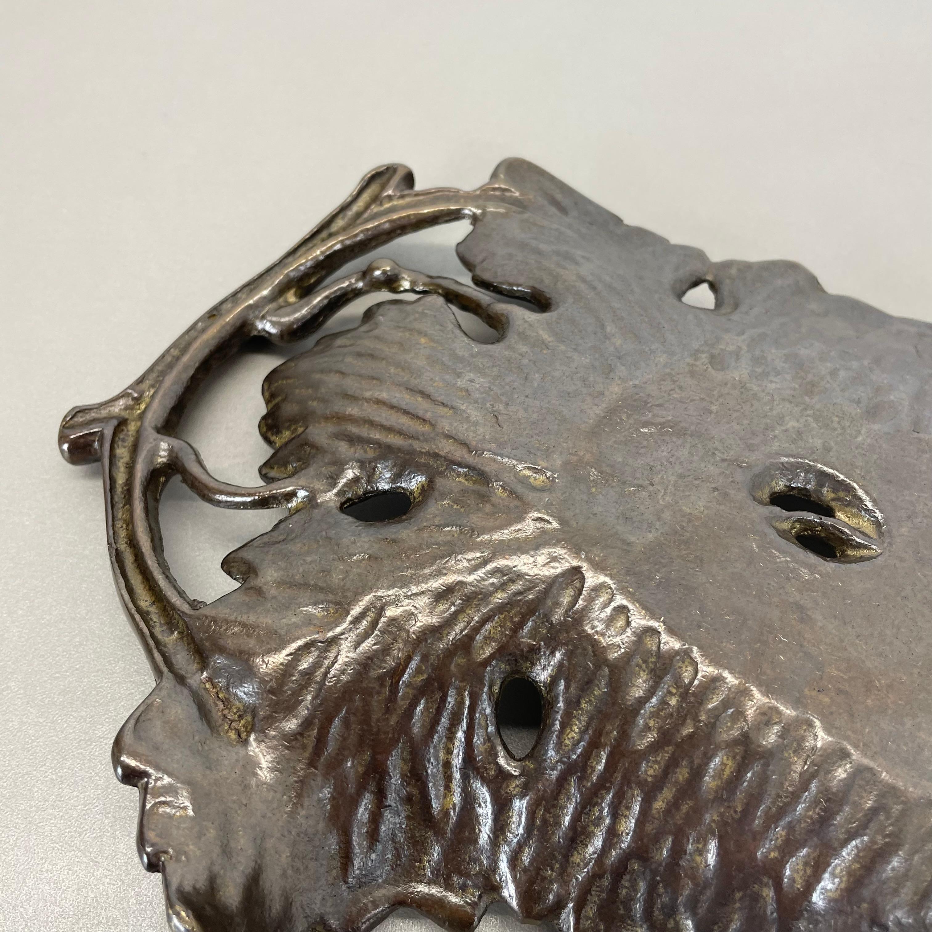 Large 34cm Brass Shell Plate Element Auböck Hagenauer Era, Germany, 1970s For Sale 7