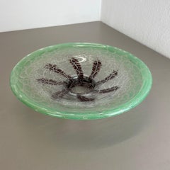 Large Glass Bowl by Karl Wiedmann for WMF Ikora, 1930s Baushaus Art Deco