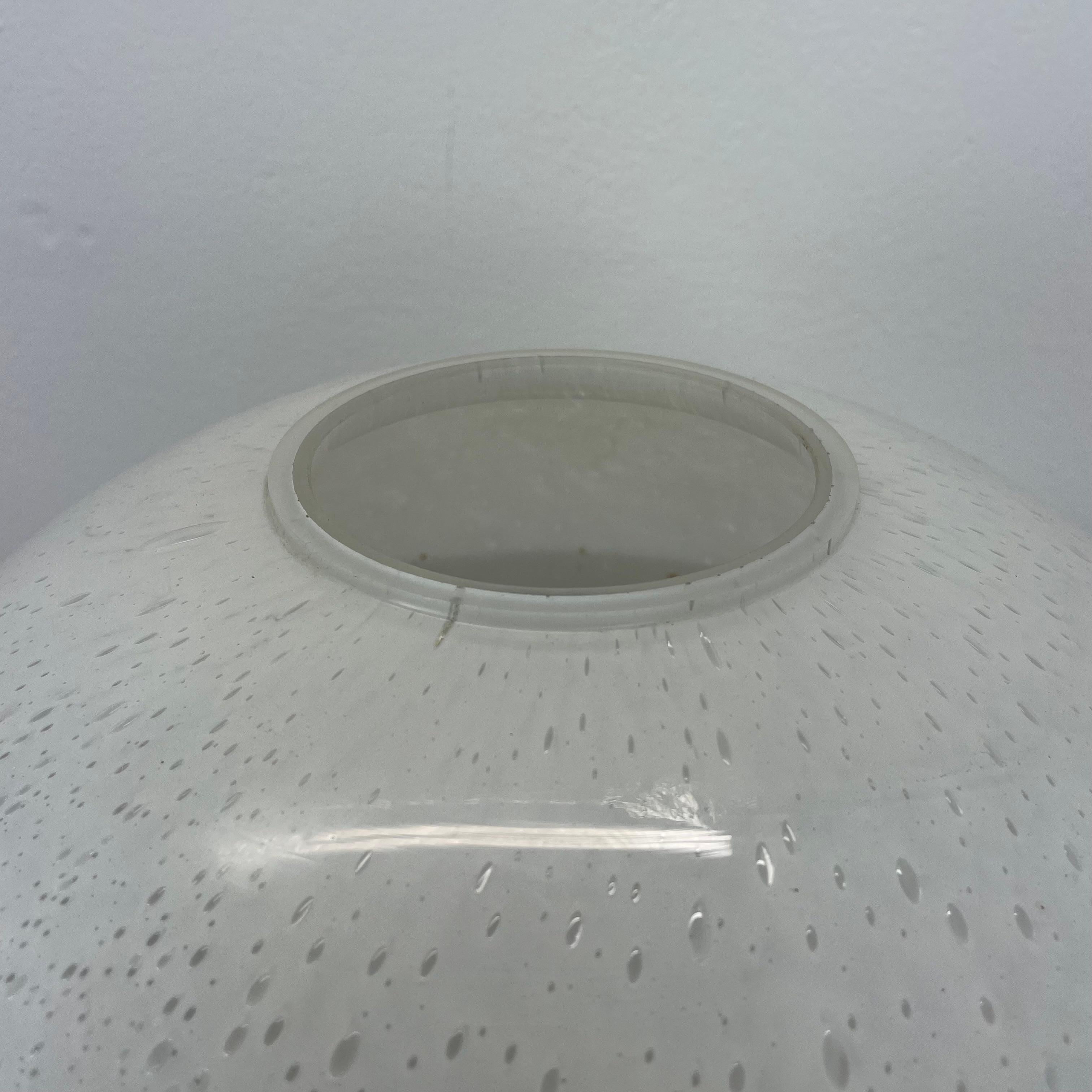 Grande lampada da tavolo UFO in vetro da 36 cm Realizzata da Glashütte Limburg, Germania, anni '70 in vendita 2