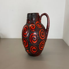 Large 38cm Pottery Fat Lava "super glaze" 279-38 Floor Vase by Scheurich, 1970s