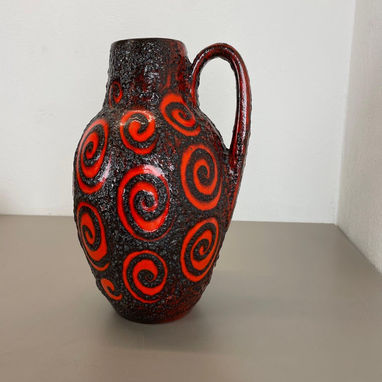 Large 38cm Pottery Fat Lava 
