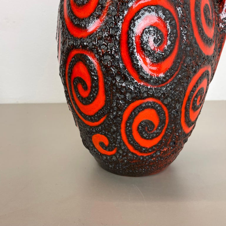 Large 38cm Pottery Fat Lava 