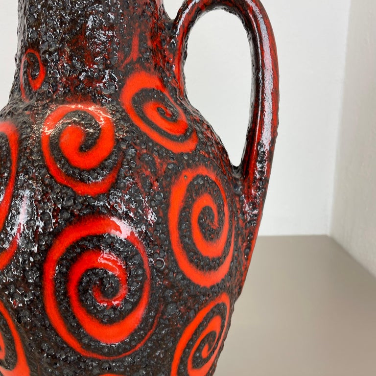 Large 38cm Pottery Fat Lava 