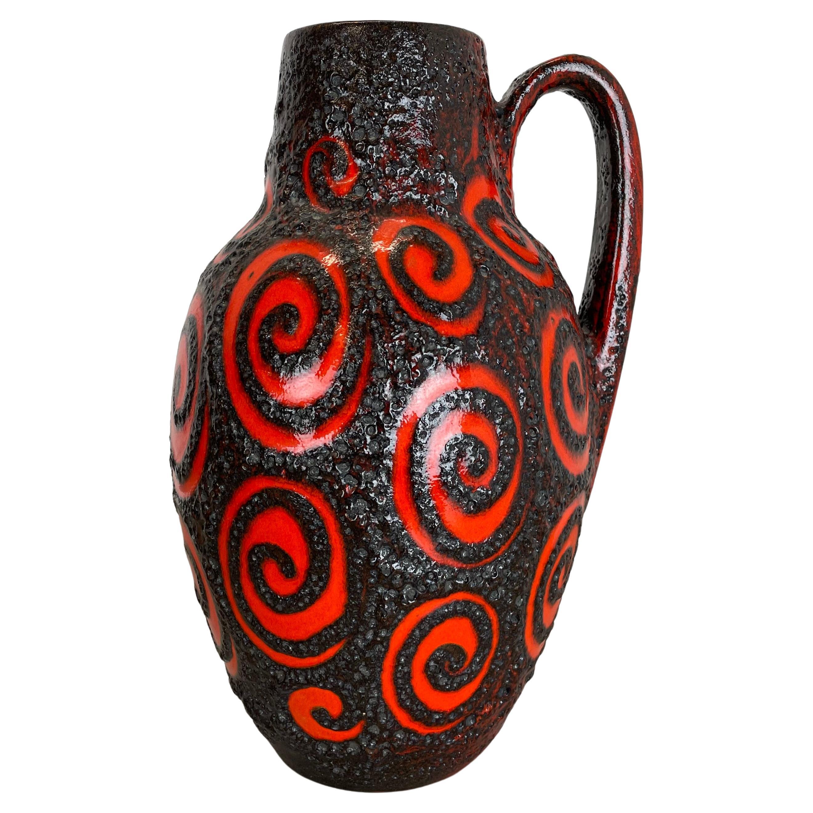 Large 38cm Pottery Fat Lava "super glaze" 279-38 Floor Vase by Scheurich, 1970s For Sale