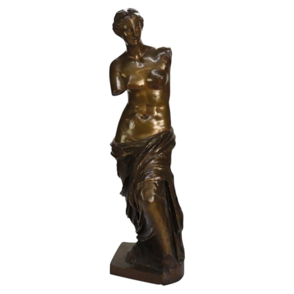 Große 39" Reduktion Pierre-Louis Frédéric Sauvage Bronze "Venus de Milo" um 1900 im Angebot