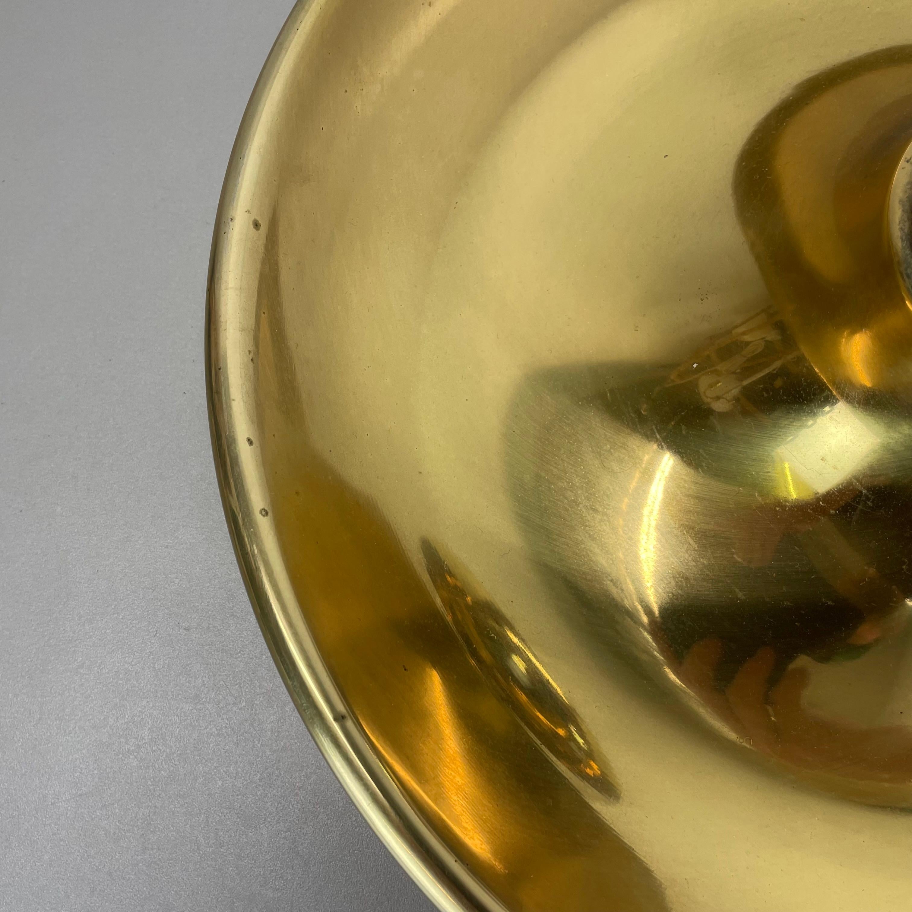 Large 39cm GOLDEN Charlotte Perriand Style Disc Wall Lights, Germany 1960s For Sale 6