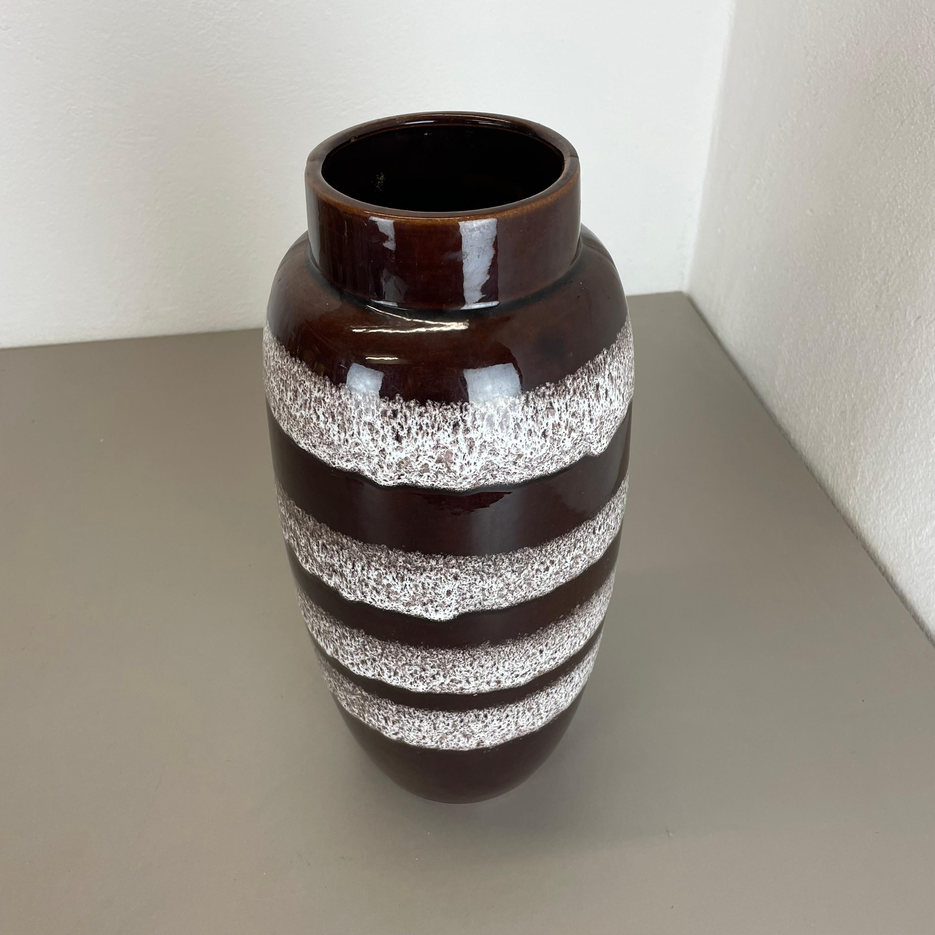 German Large 39cm Pottery Fat Lava 