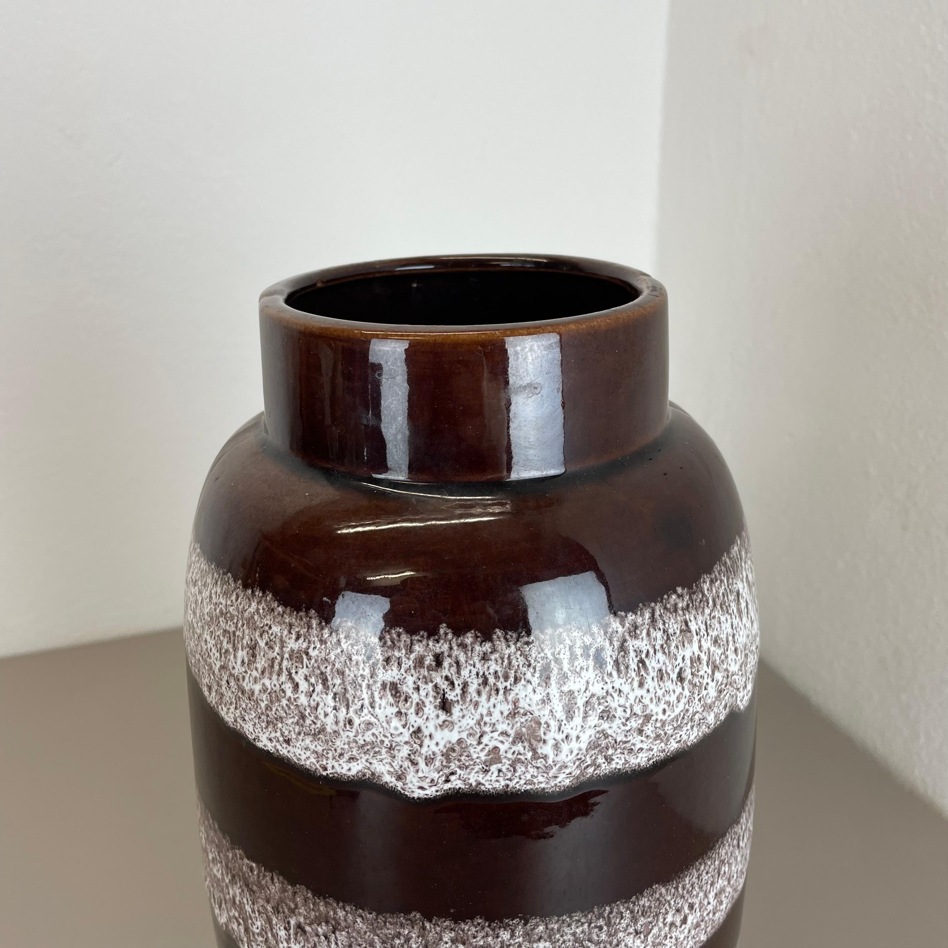 20th Century Large 39cm Pottery Fat Lava 