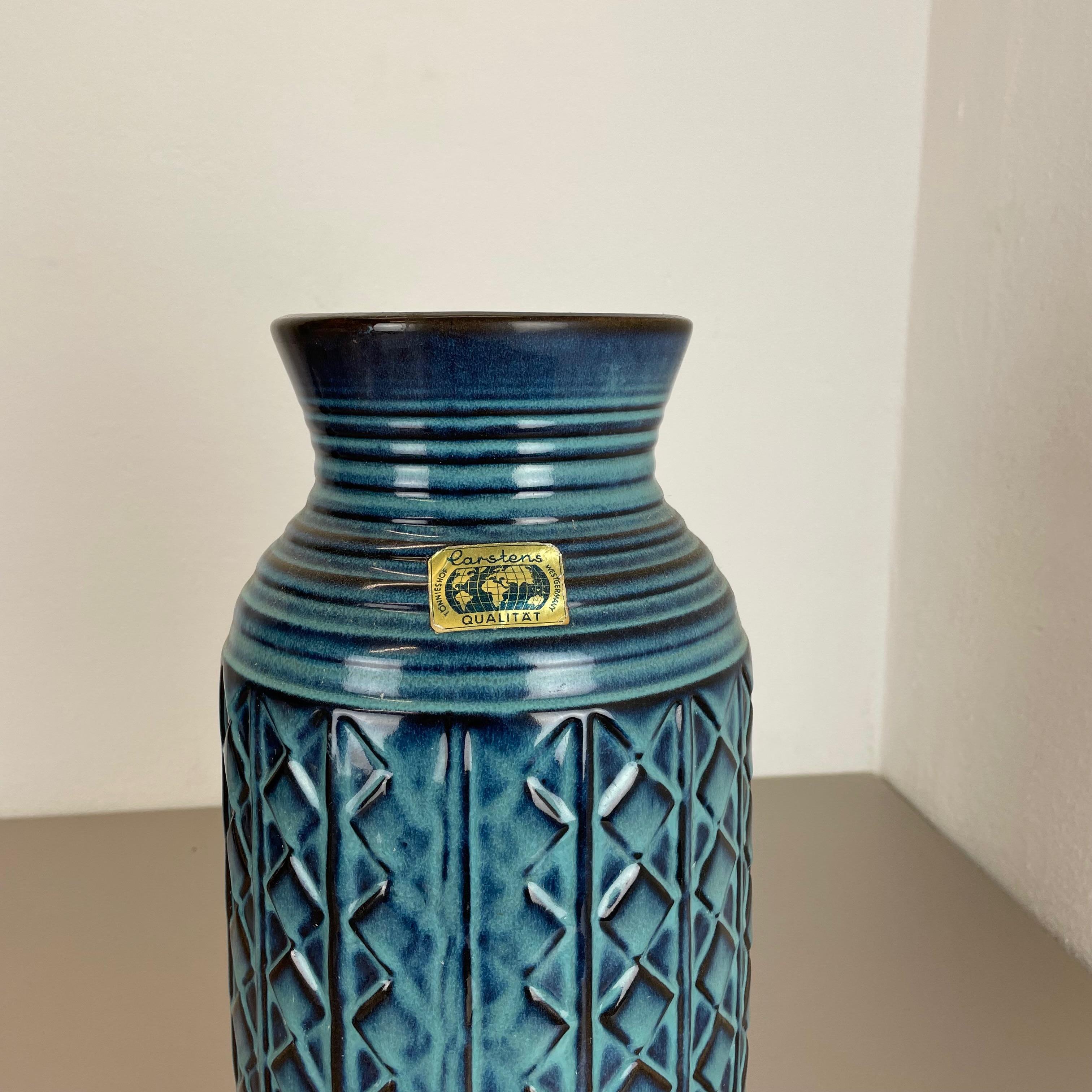 Large 40cm Ceramic Brutalist Vase Fat Lava Carstens Tönnieshof, Germany, 1970s For Sale 1