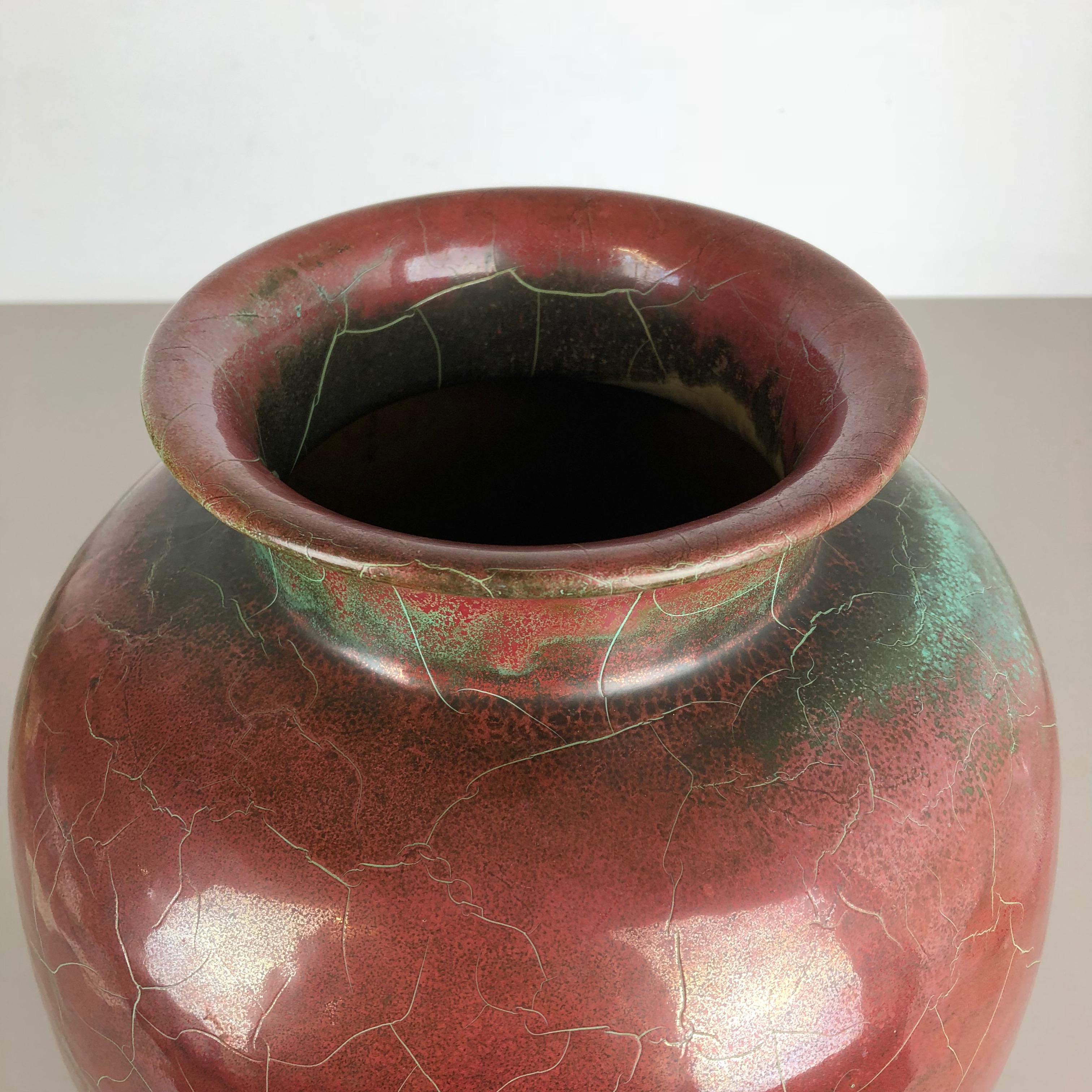 Large Ceramic Studio Pottery Vase Richard Uhlemeyer, Hannover Germany, 1940s For Sale 6