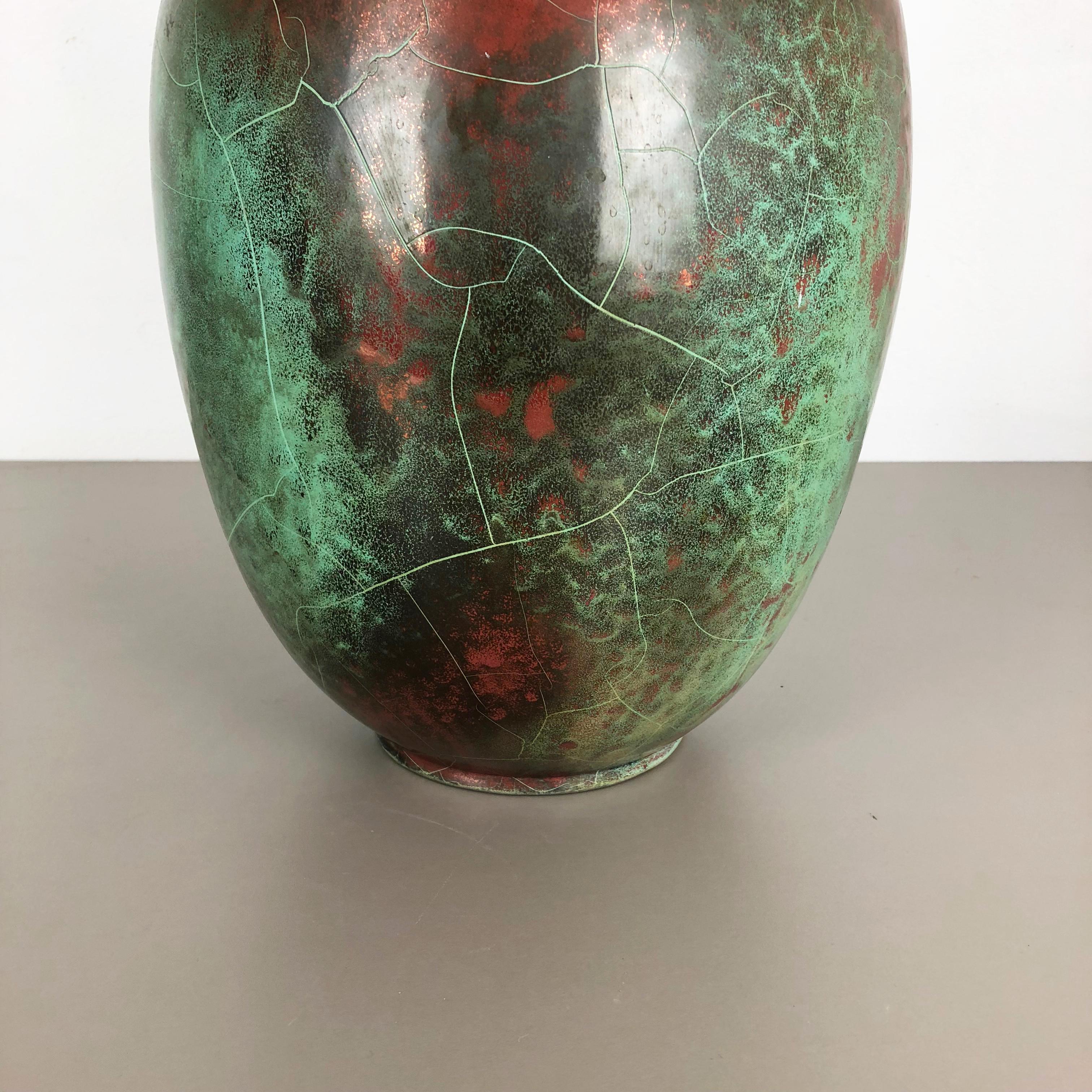 Large Ceramic Studio Pottery Vase Richard Uhlemeyer, Hannover Germany, 1940s In Good Condition For Sale In Kirchlengern, DE