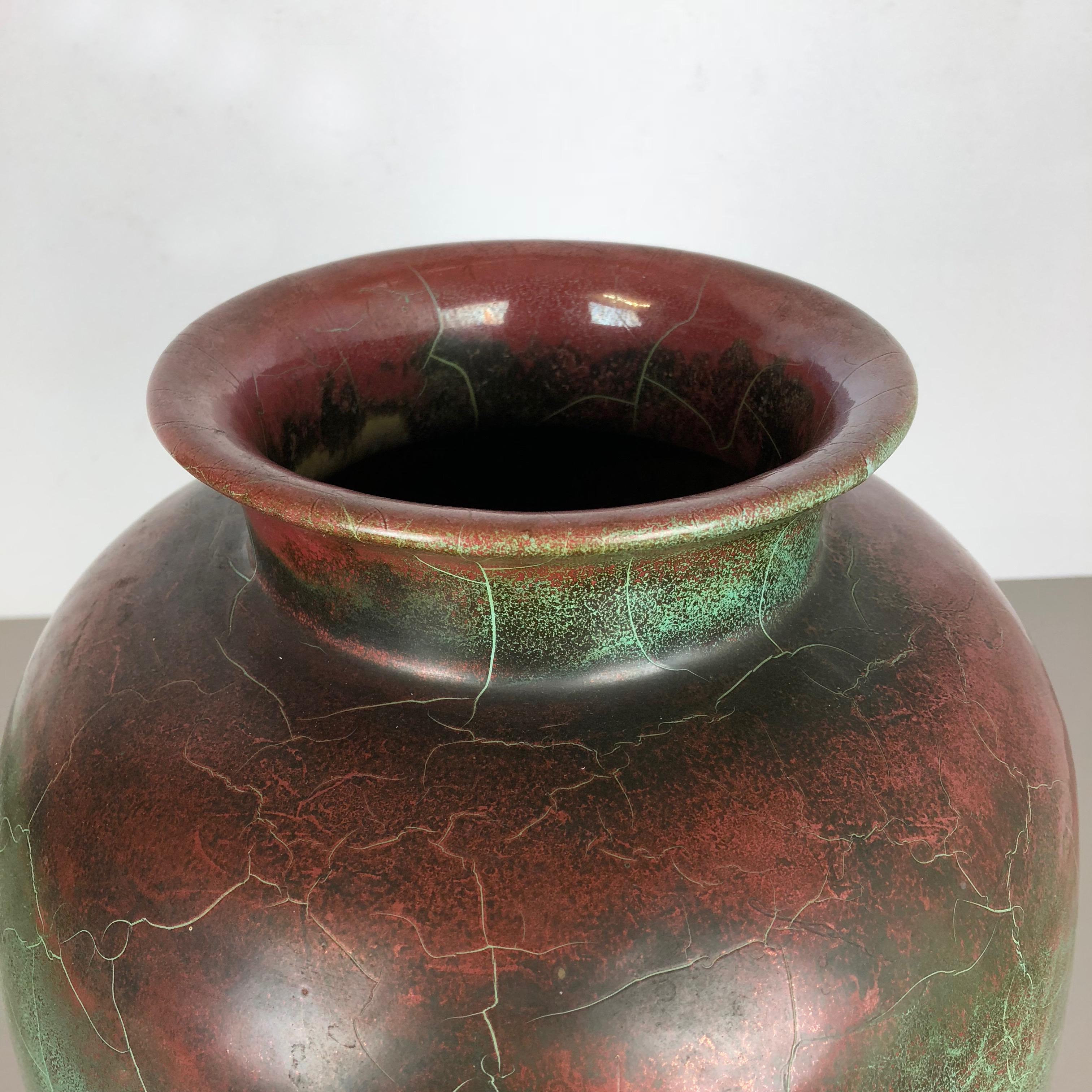 Large Ceramic Studio Pottery Vase Richard Uhlemeyer, Hannover Germany, 1940s In Good Condition In Kirchlengern, DE