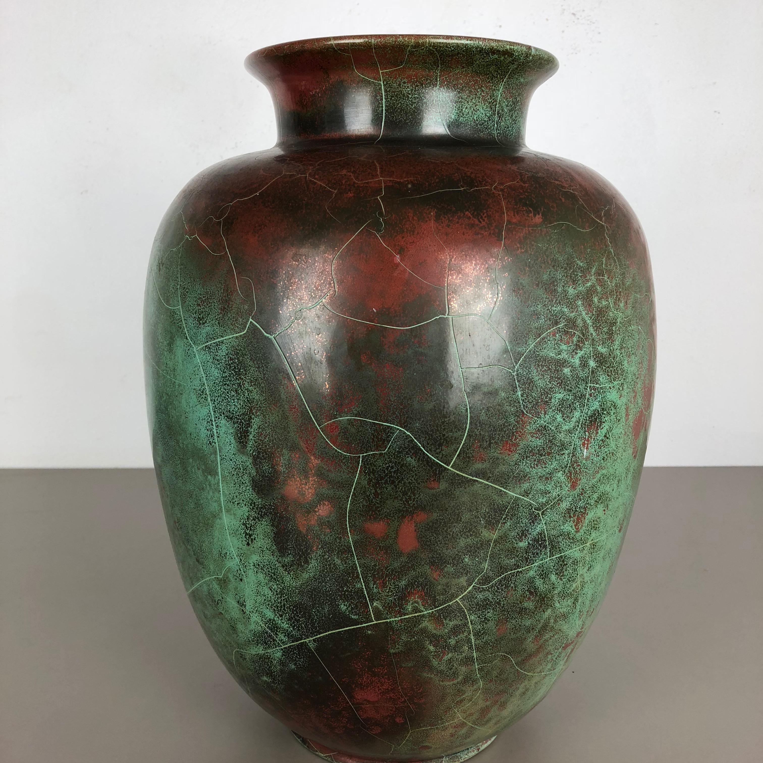 Large Ceramic Studio Pottery Vase Richard Uhlemeyer, Hannover Germany, 1940s For Sale 4