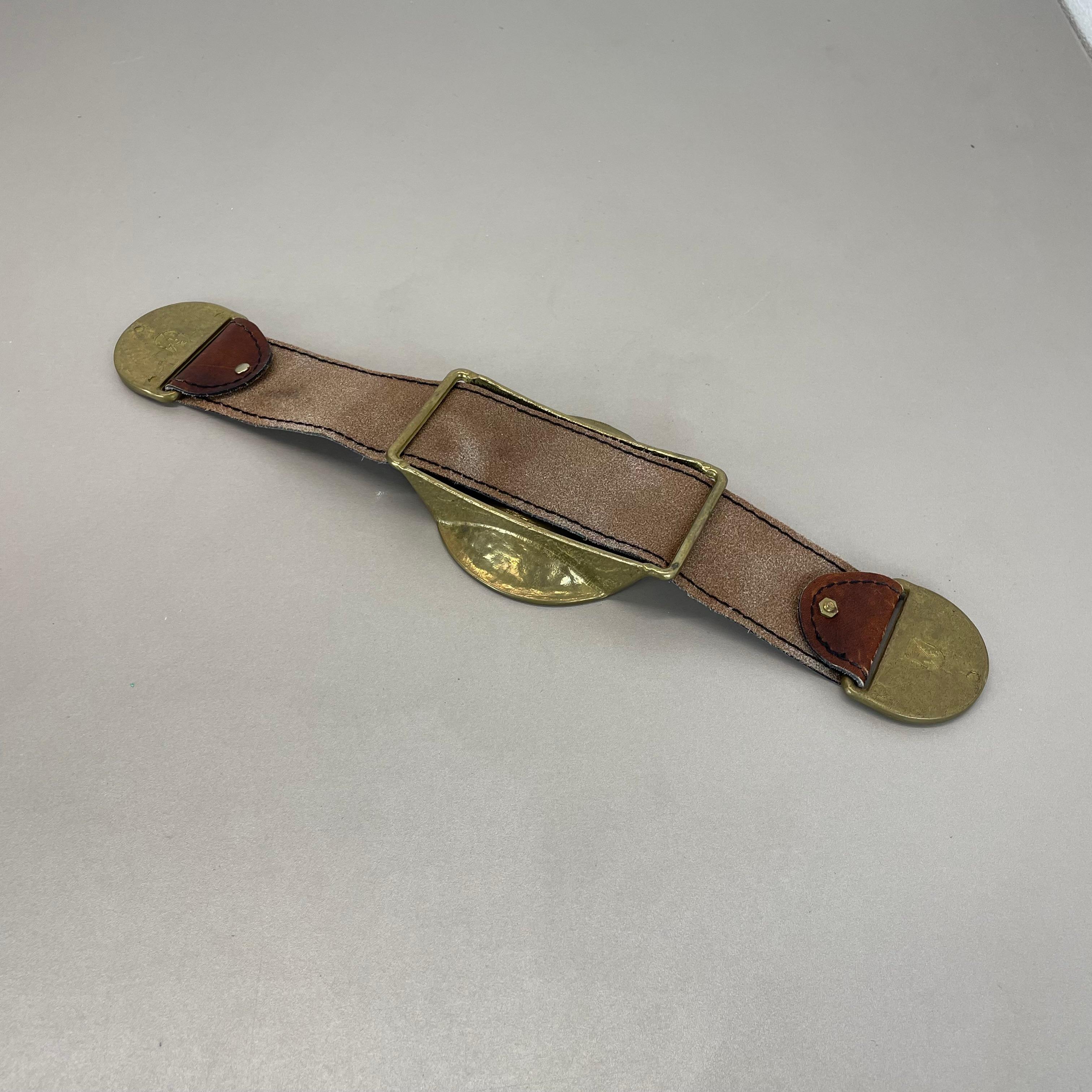 großer 40cm Vintage Auböck Style Messing Aschenbecher Hagenauer Ära, Deutschland, 1970er im Angebot 9
