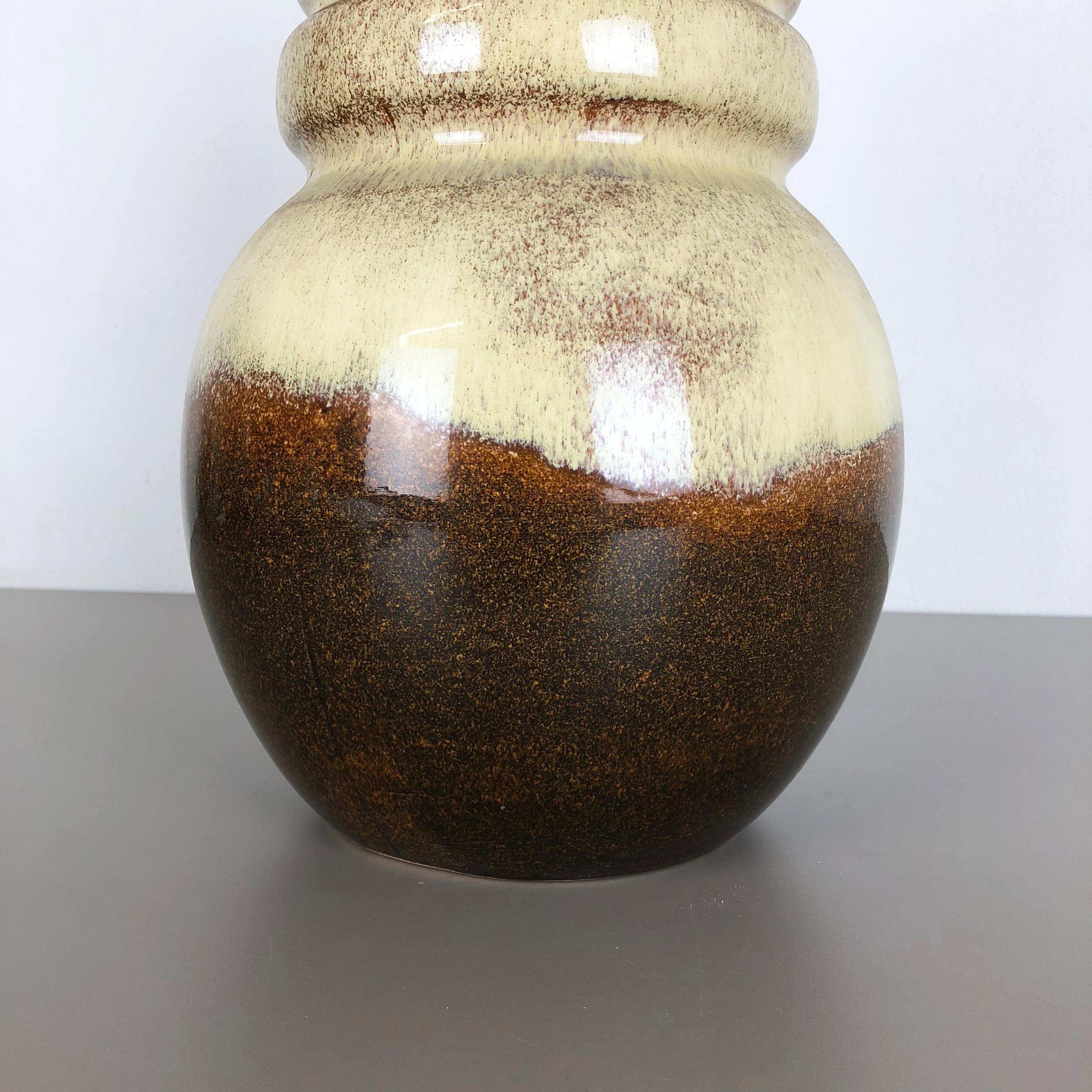 Large 40cm Vintage Pottery Fat Lava 