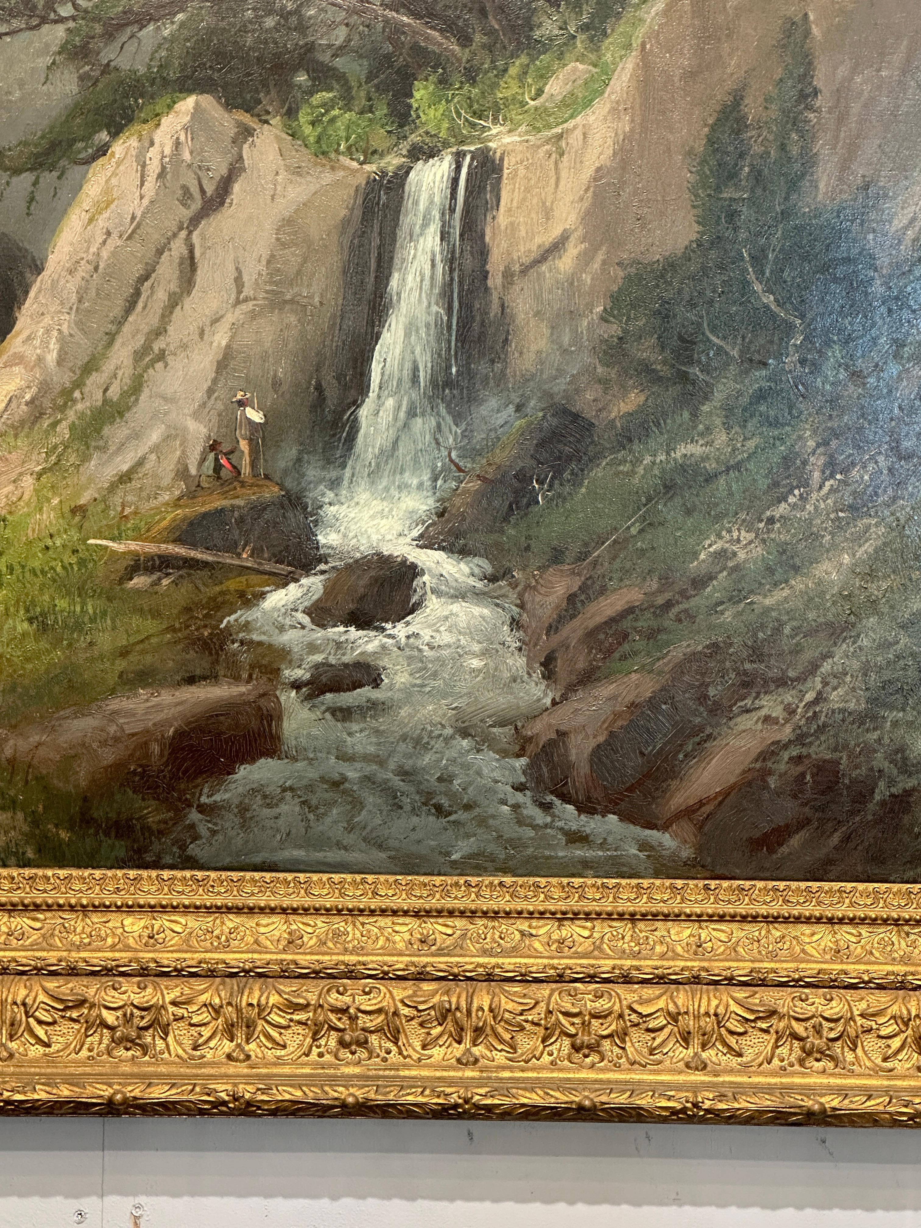 American Pacific Northwest Landscape, Large Painting by Frederick Schafer For Sale