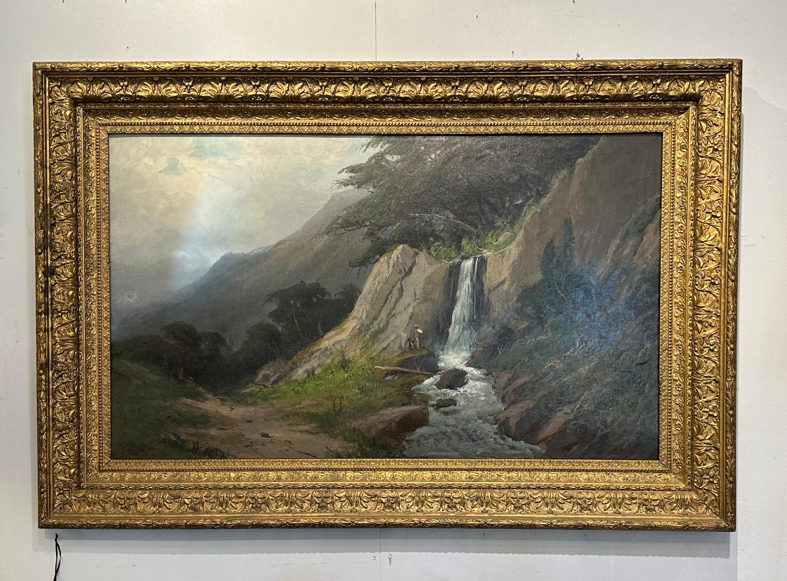 Pacific Northwest Landscape, Large Painting by Frederick Schafer For Sale 1