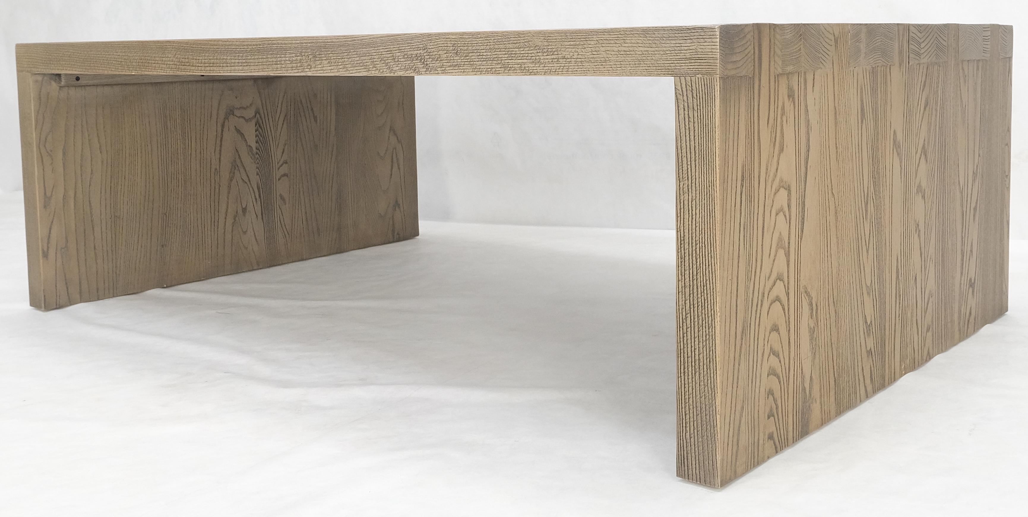 Chêne Grande table basse à queue d'aronde 40x60 Rectangle Cerused White Wash Solid Oak MINT ! en vente