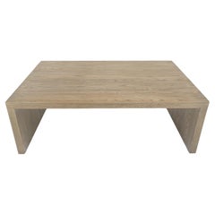Grande table basse à queue d'aronde 40x60 Rectangle Cerused White Wash Solid Oak MINT !