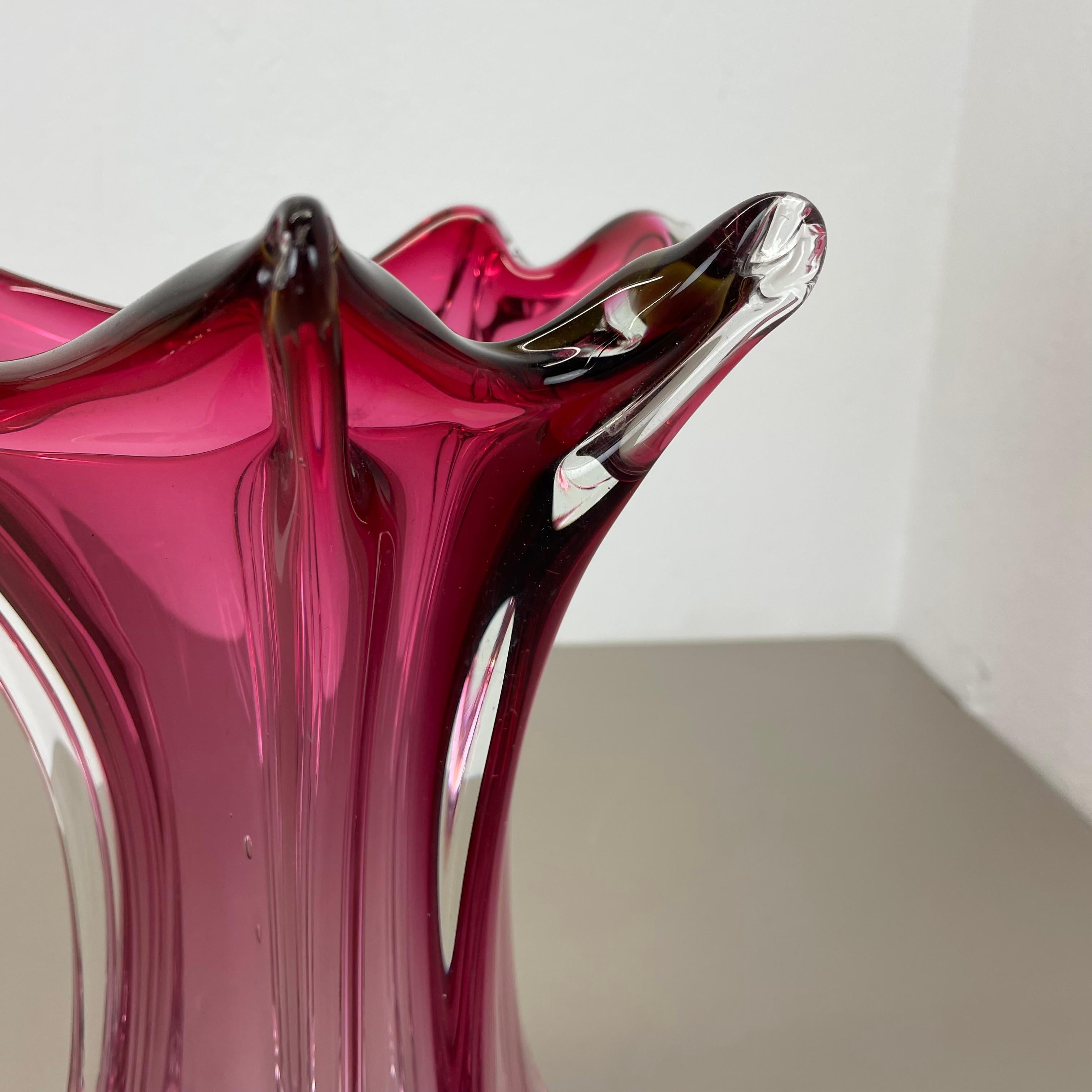 Grand vase en verre de Murano 