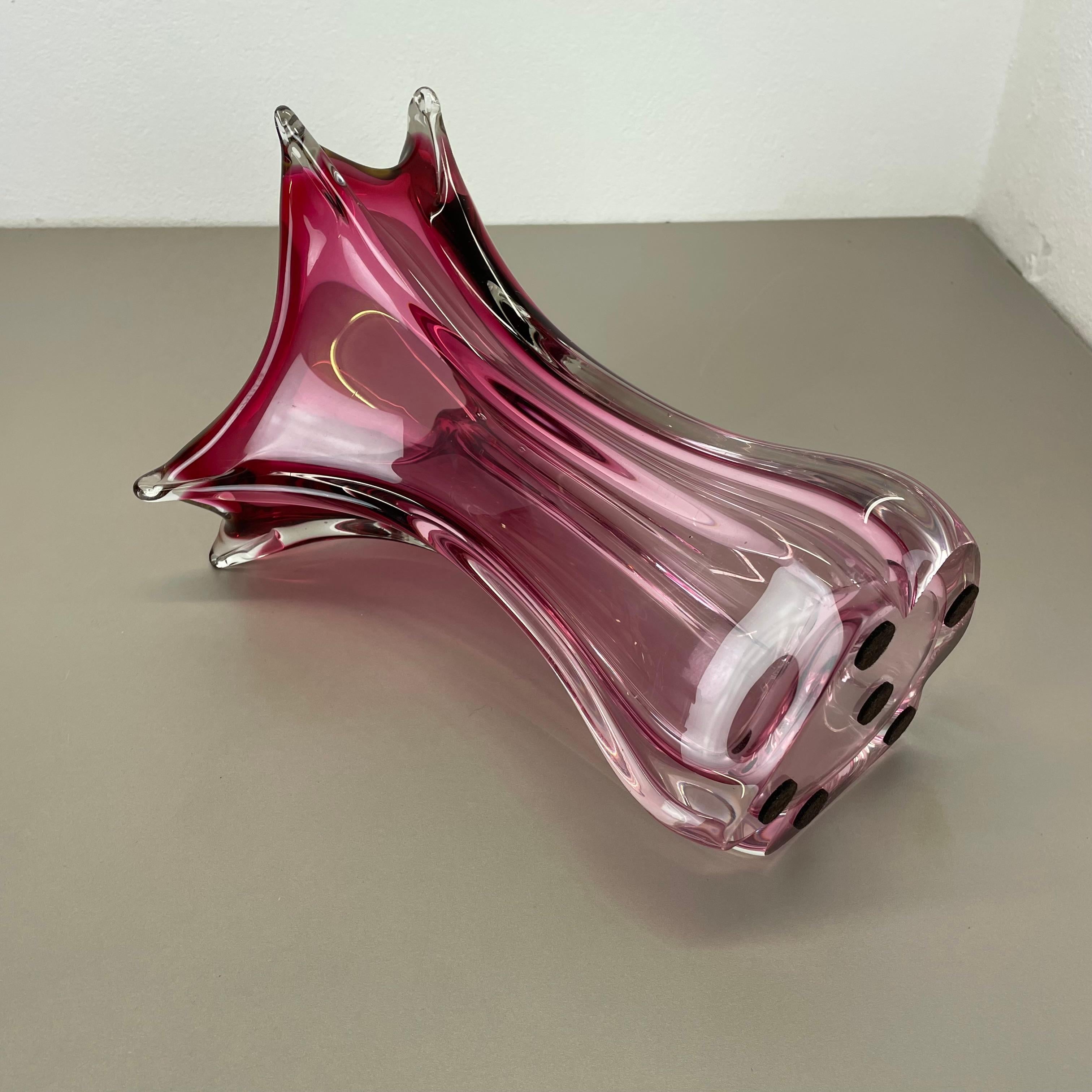 Grand vase en verre de Murano 