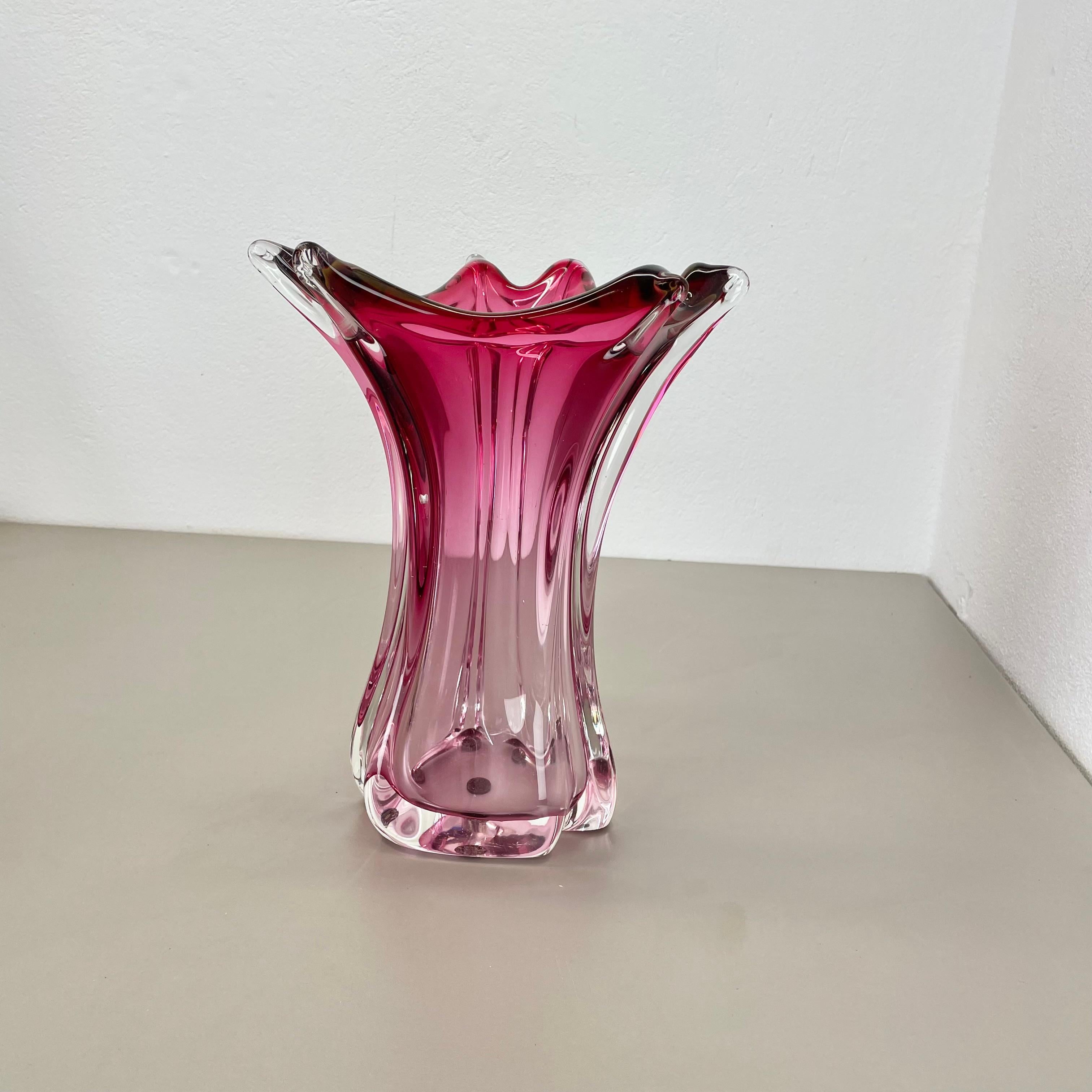 italien Grand vase en verre de Murano 