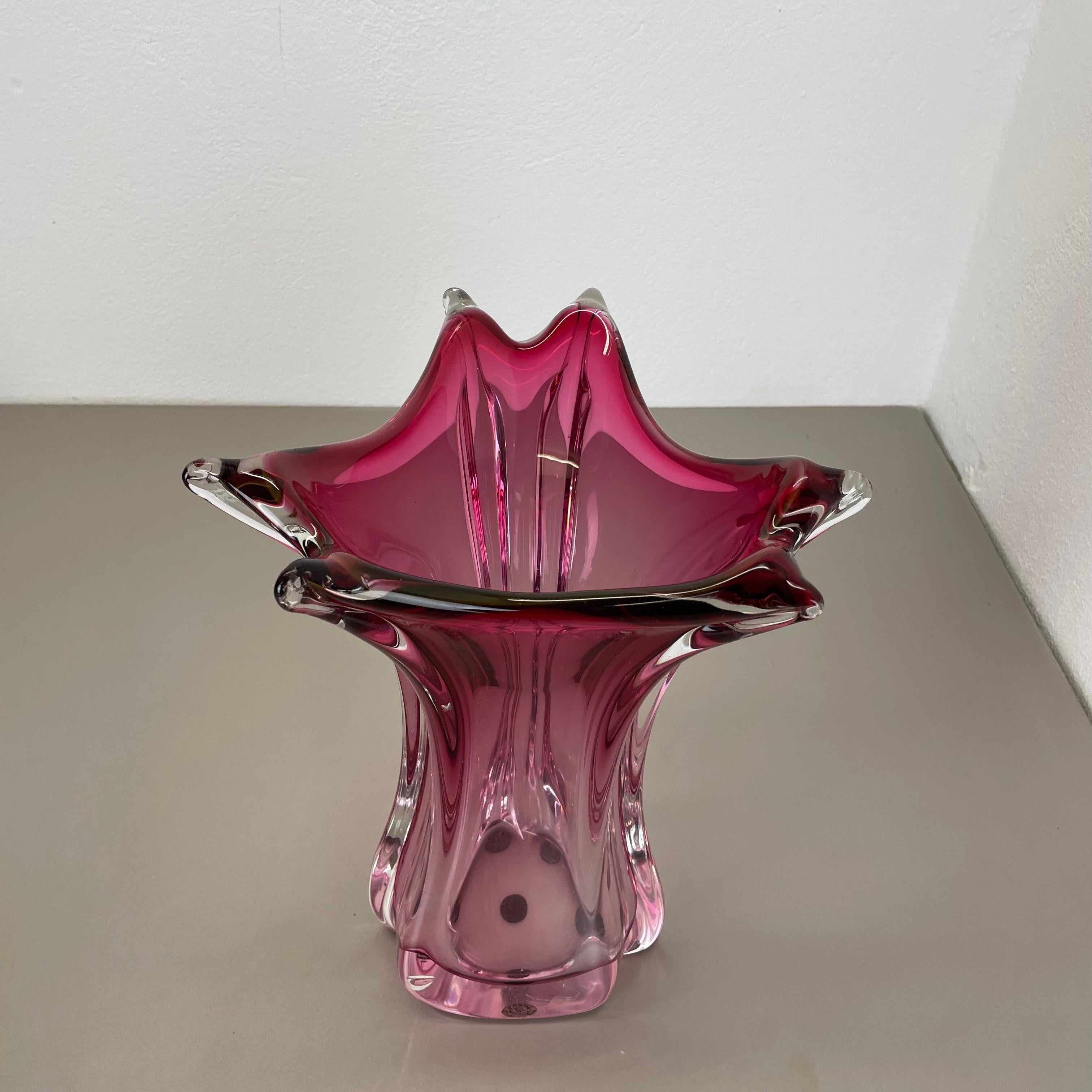 Grand vase en verre de Murano 