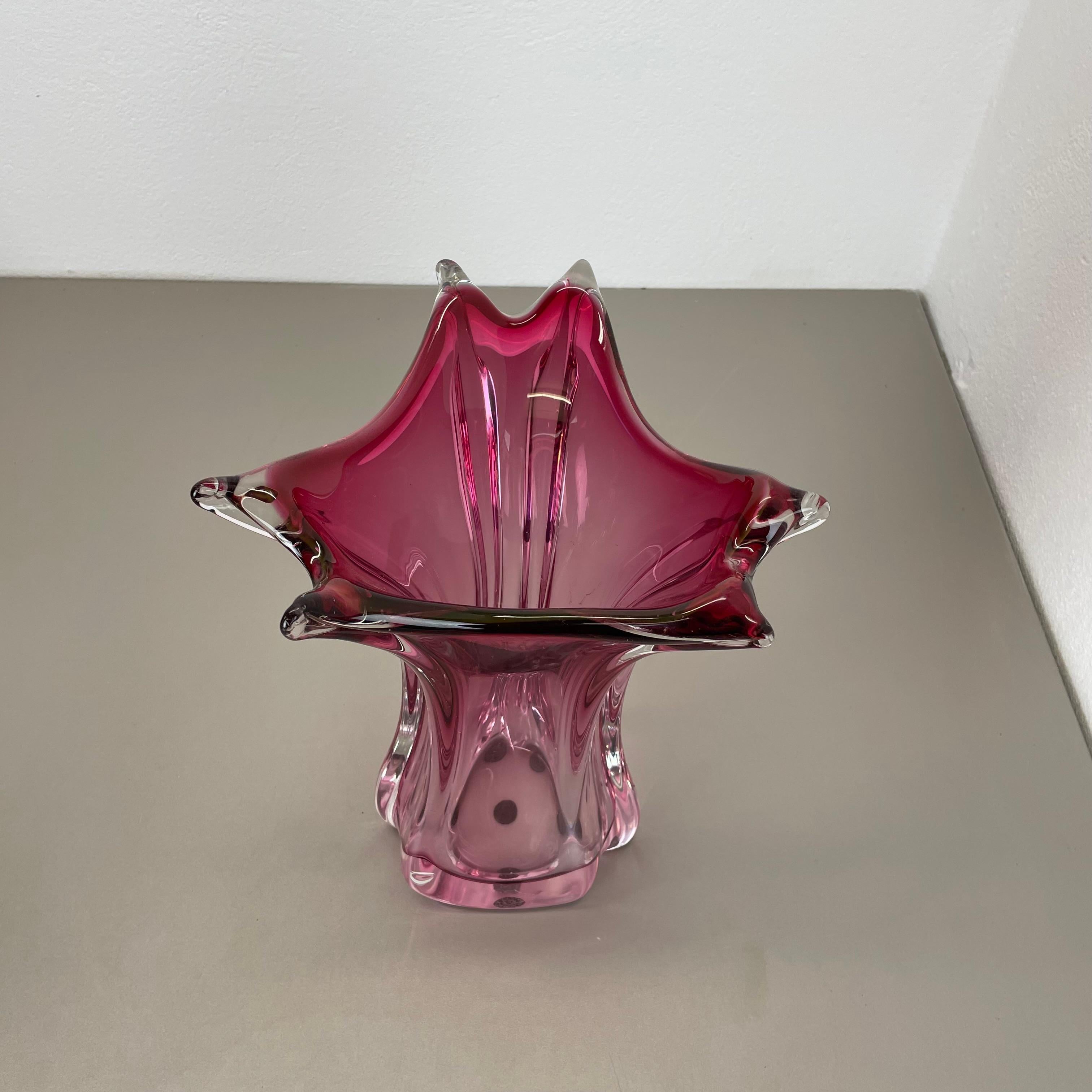 20ième siècle Grand vase en verre de Murano 