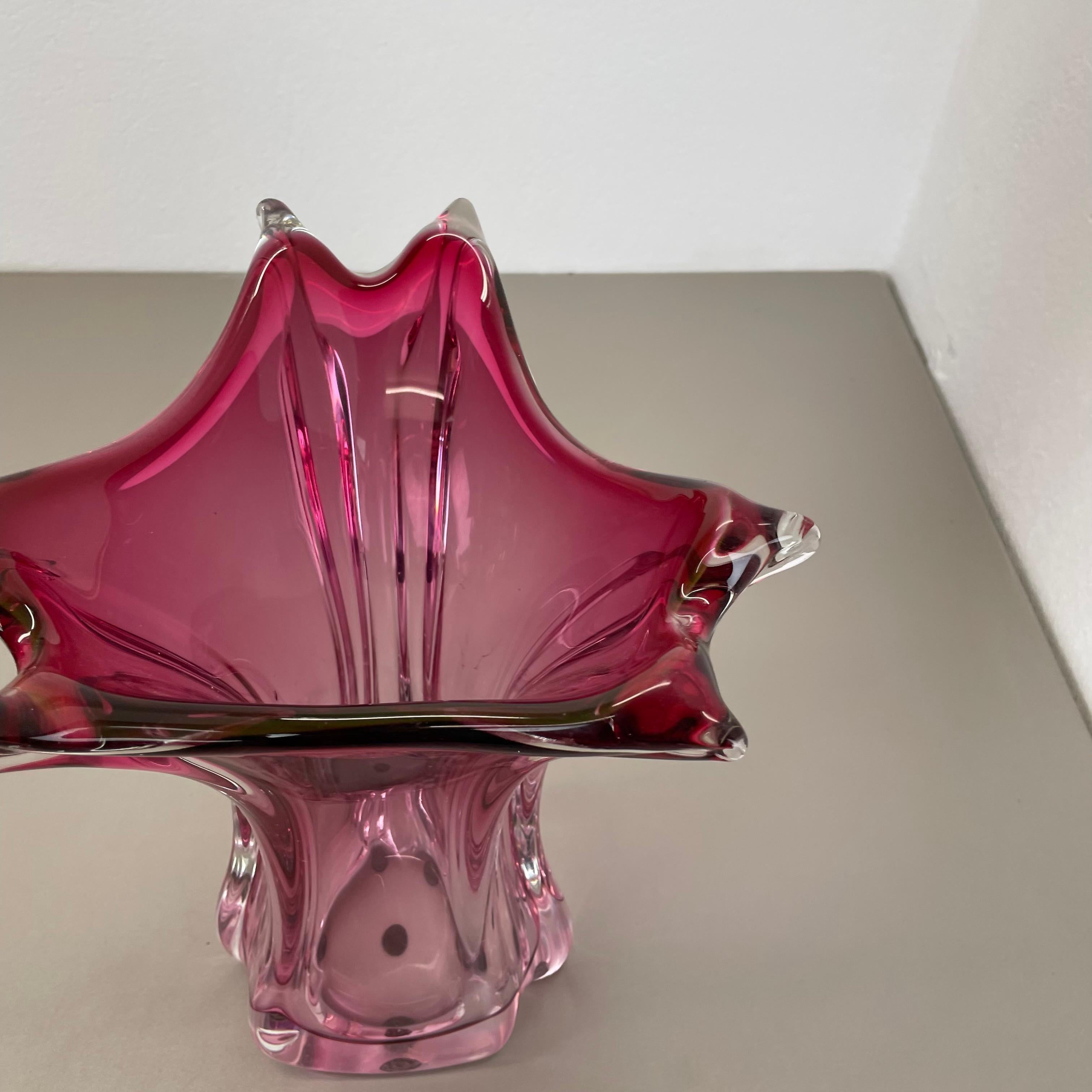 Grand vase en verre de Murano 