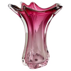 Large 4.1kg 32cm Murano "Chambord" Glass Vase by Fratelli Toso, Italy, 1970s