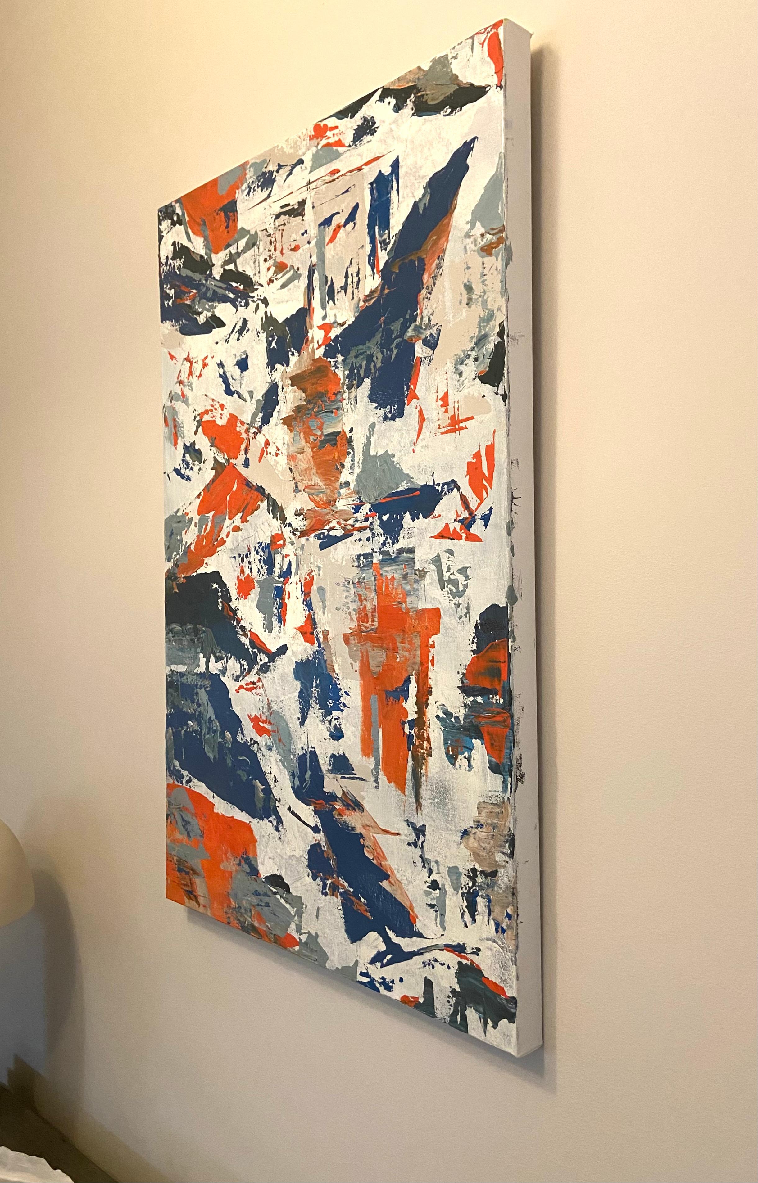 Painted Abstract Painting by Lana Sexton For Sale