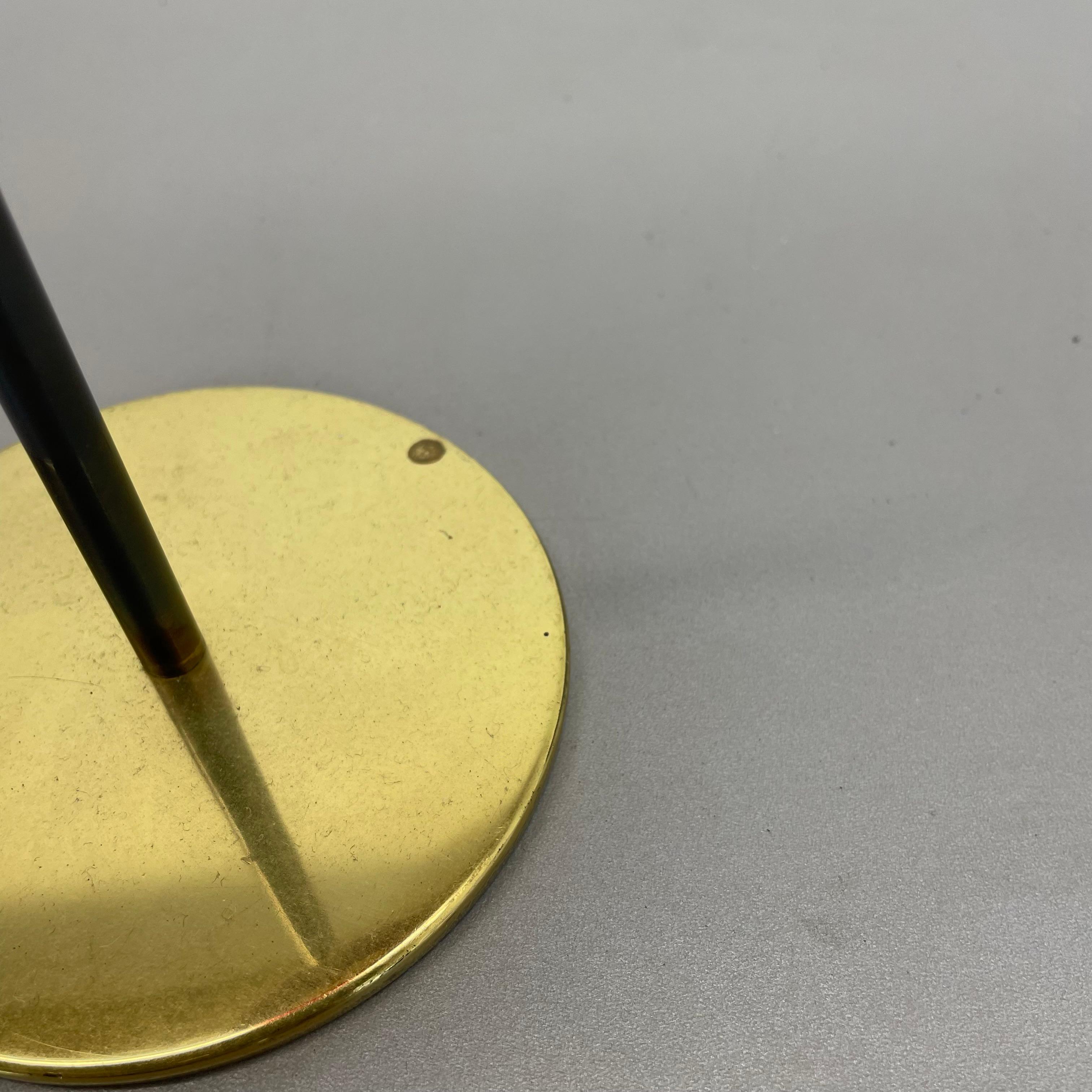 large 43cm Brass Glass Candleholder Made by Hans-Agne Jakobsson Ab, Sweden 1960s For Sale 4