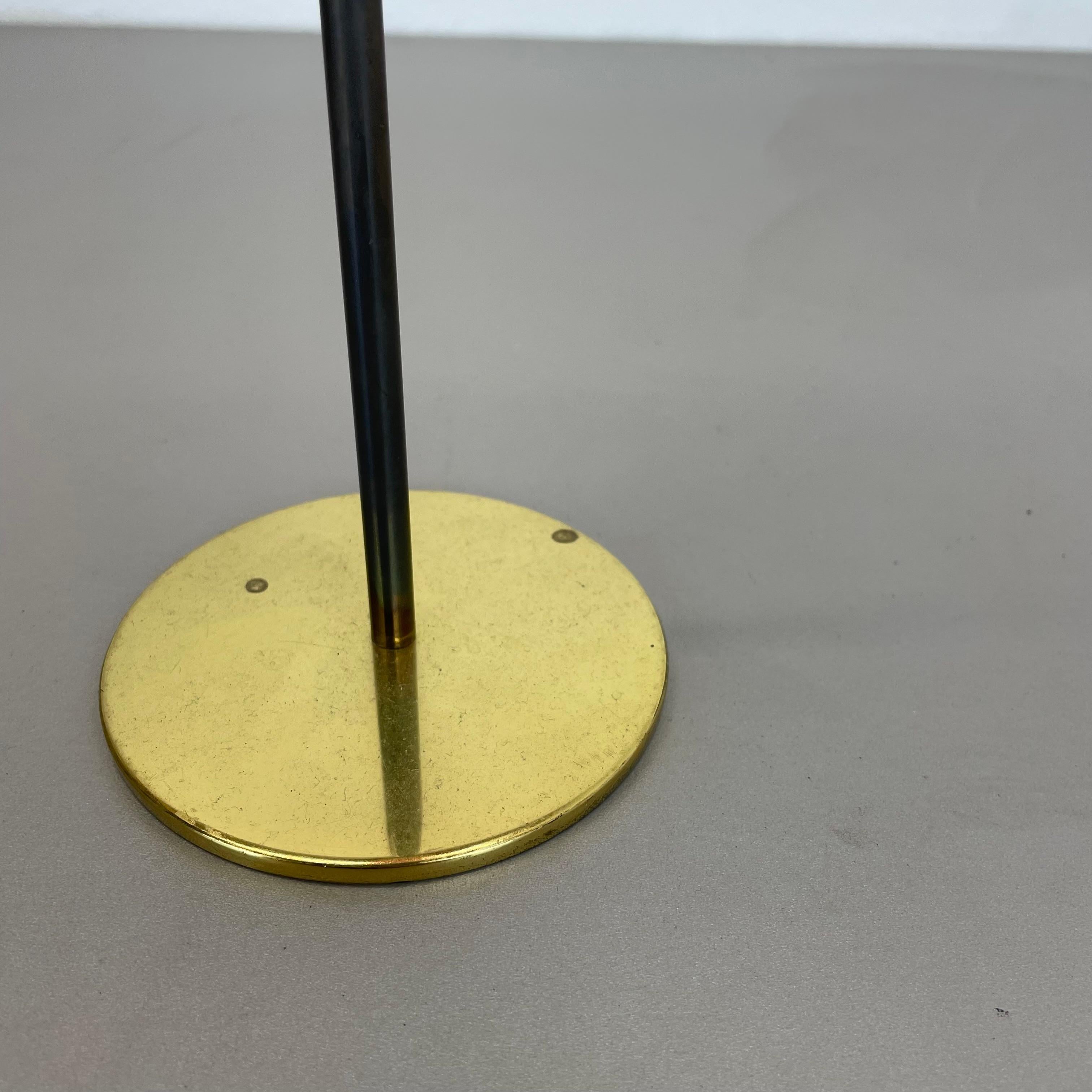 large 43cm Brass Glass Candleholder Made by Hans-Agne Jakobsson Ab, Sweden 1960s For Sale 5