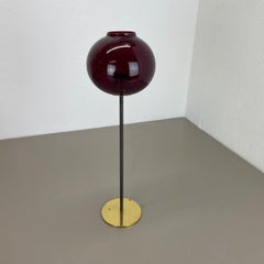 Großer 43cm Kerzenhalter aus Messingglas von Hans-Agne Jakobsson Ab, Schweden 1960er Jahre