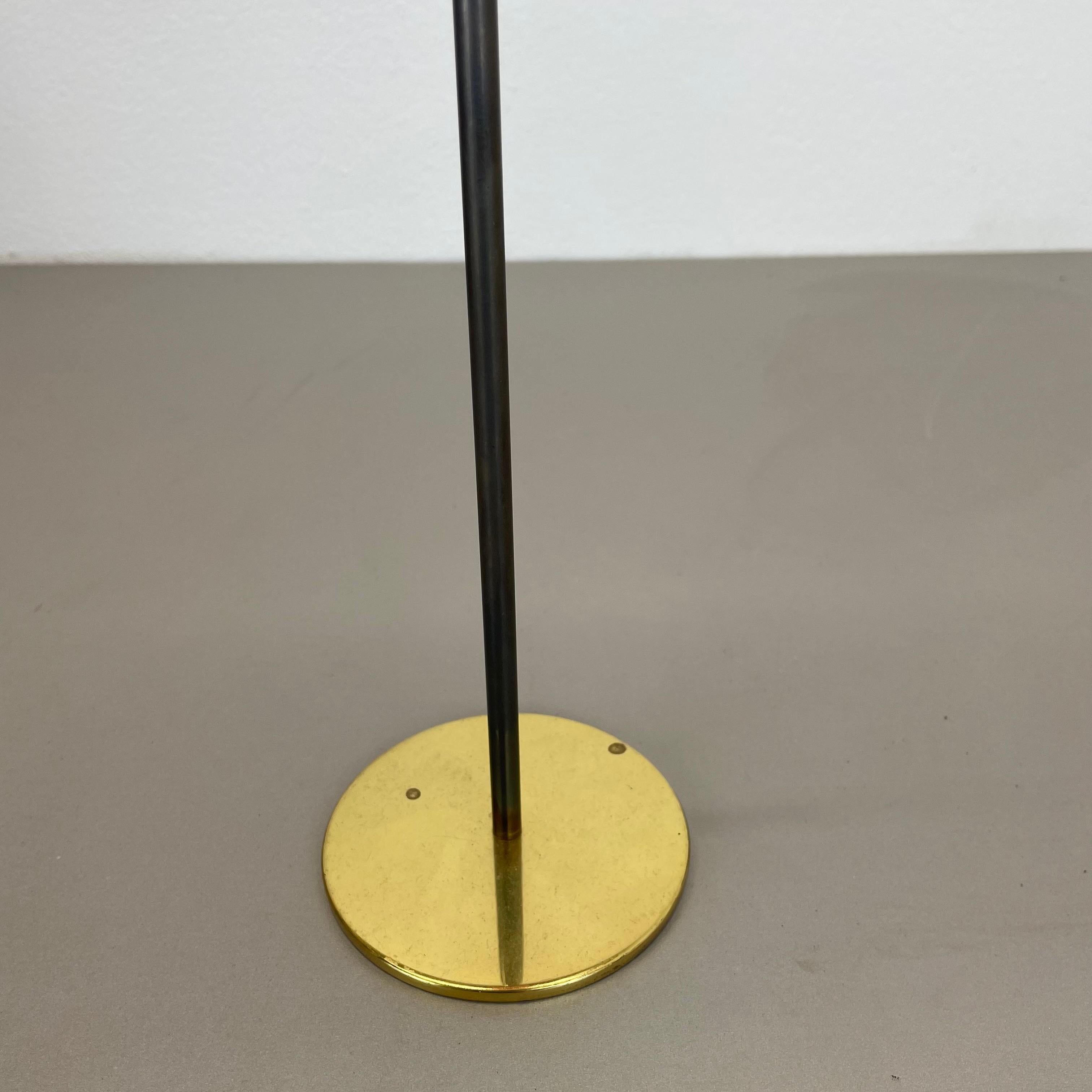 large 43cm Brass Glass Candleholder Made by Hans-Agne Jakobsson Ab, Sweden 1960s For Sale 1