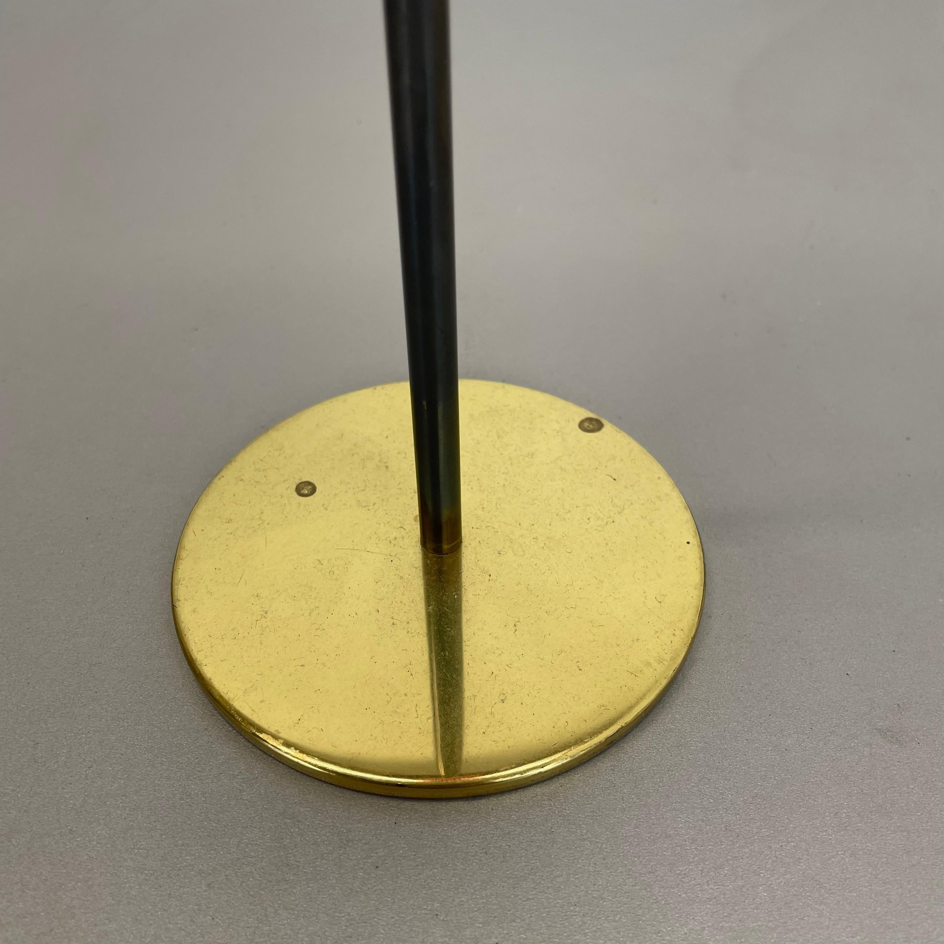 large 43cm Brass Glass Candleholder Made by Hans-Agne Jakobsson Ab, Sweden 1960s For Sale 2