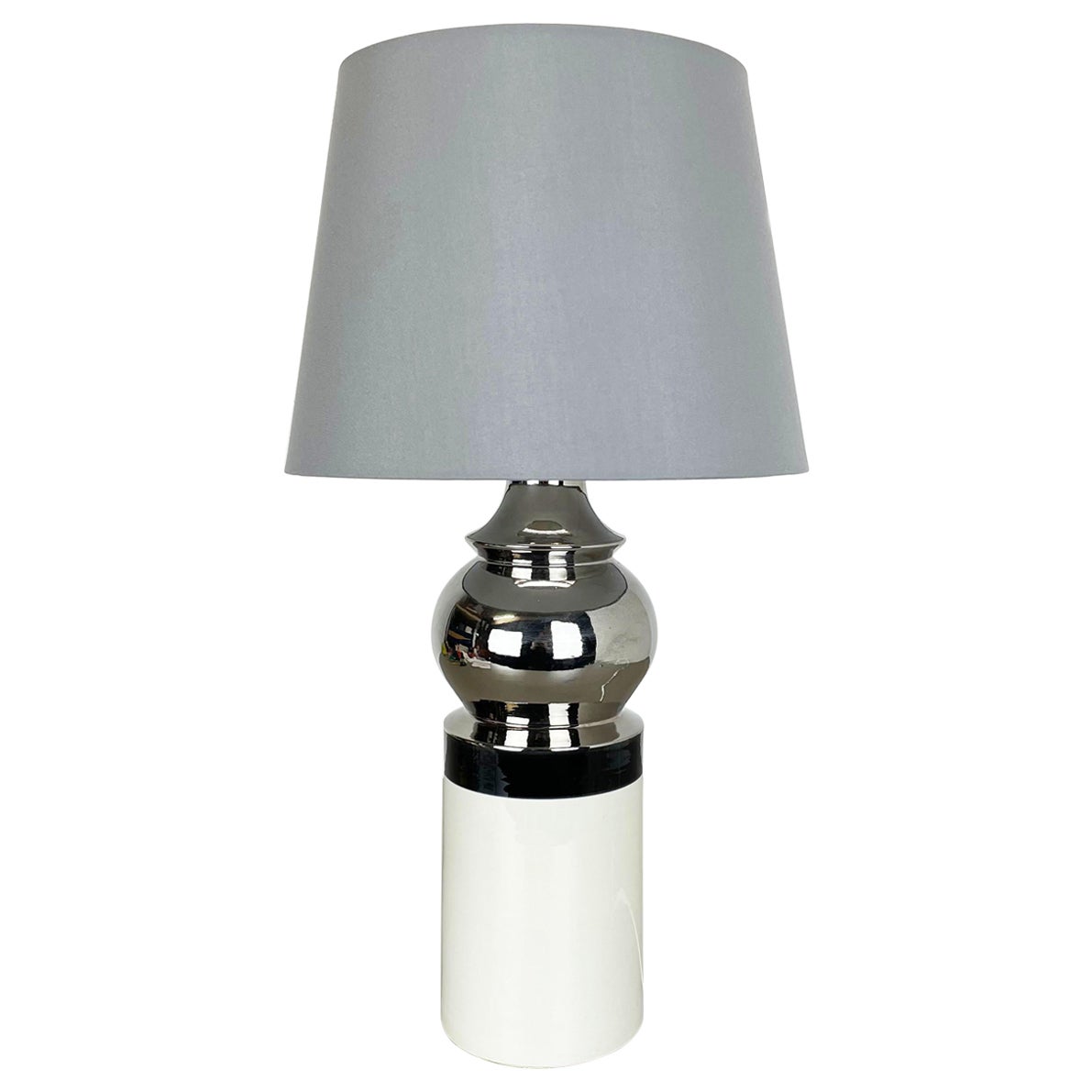Grande lampe de bureau en céramique de 43 cm de BITOSSI Italie pour BERGBOMS, Suède, années 1960