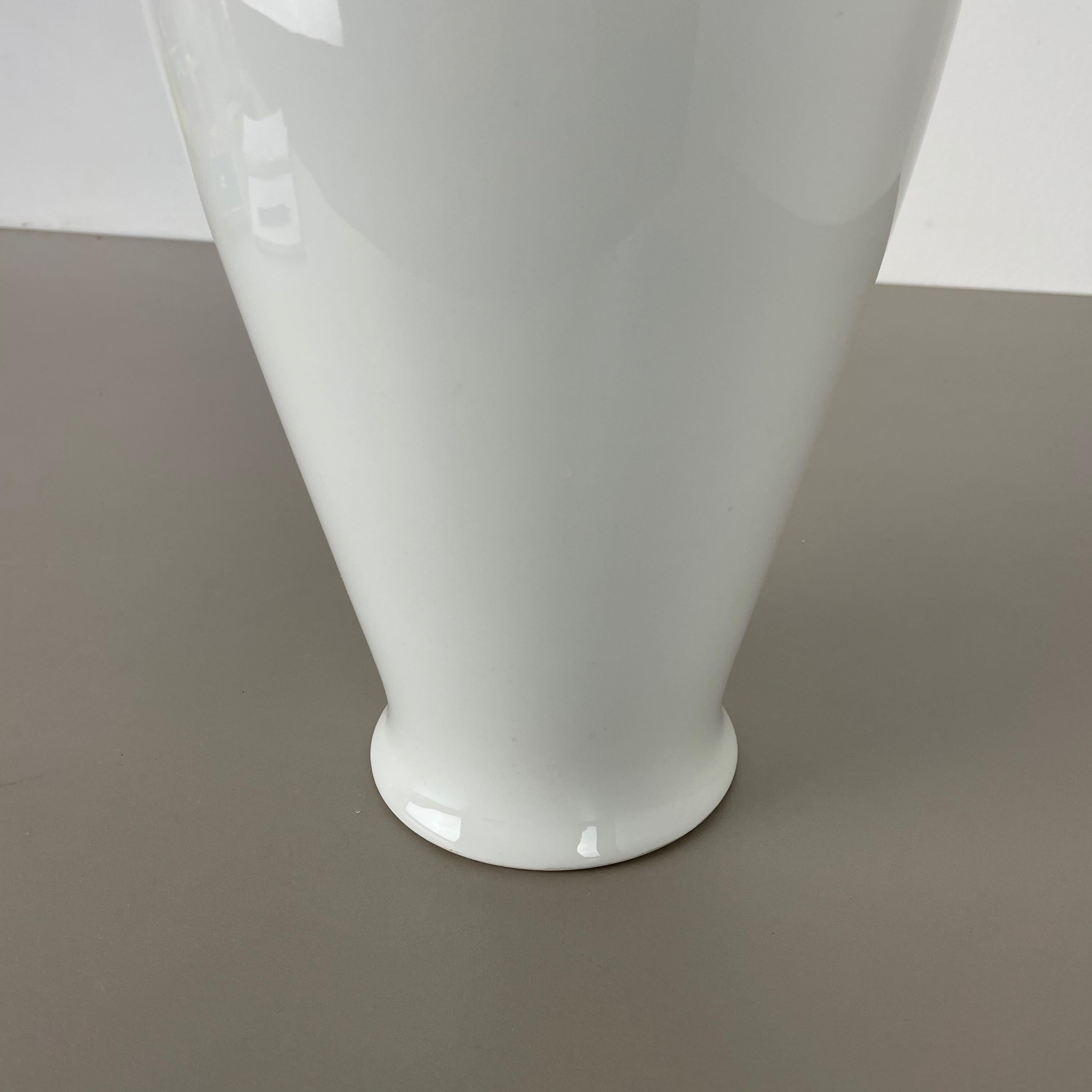 Large Op Art Vase Porcelain German Vase by KPM Berlin Ceramics, Germany, 1960 8